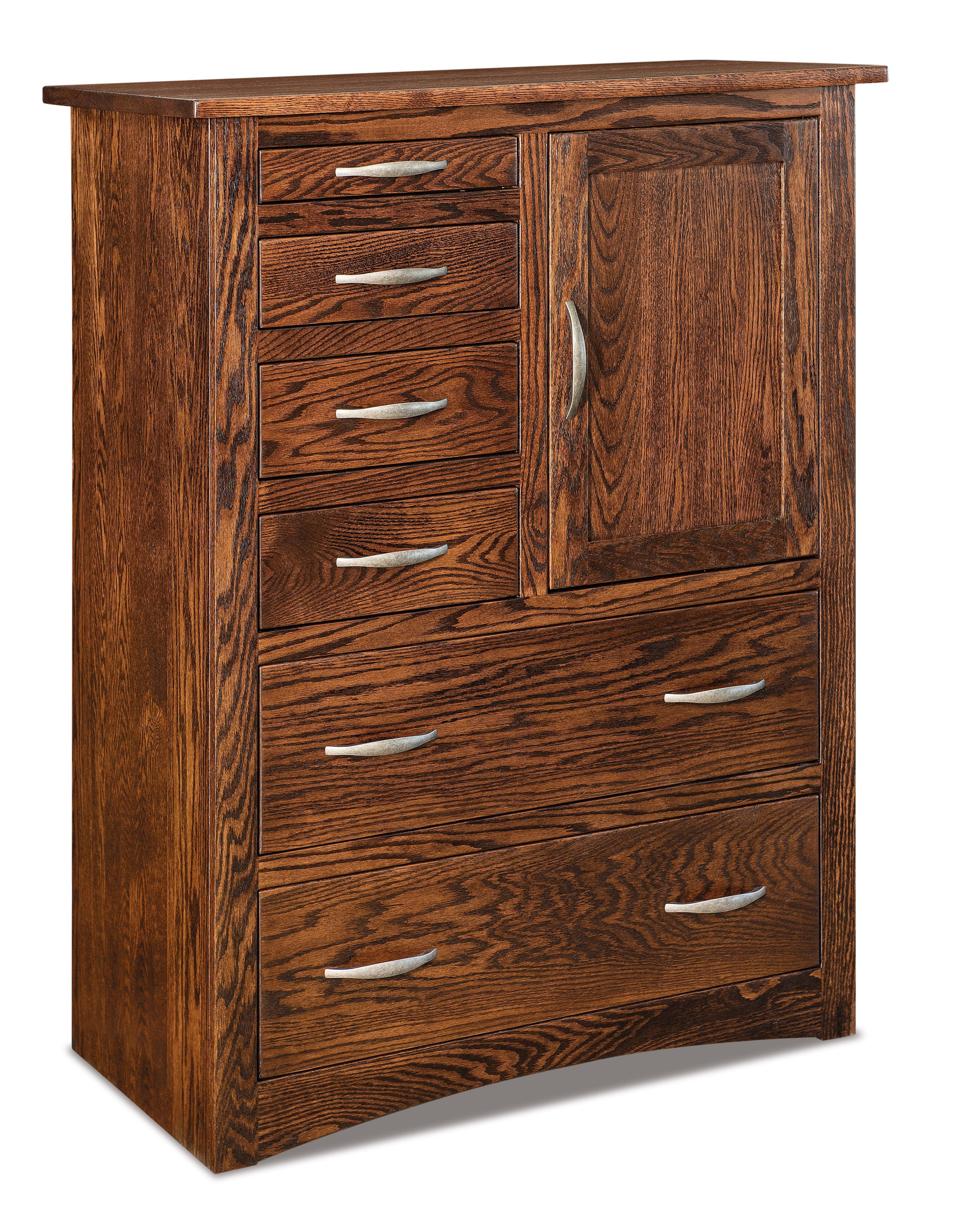 Amish Denver Six Drawer One Door Chest