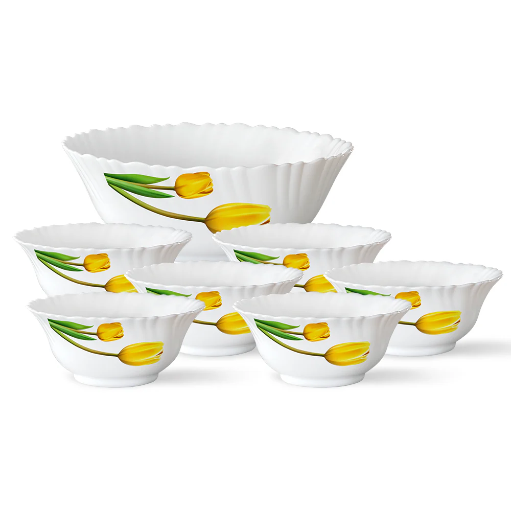 Larah by Borosil Lyana Pudding Set, 7 pc (Large)