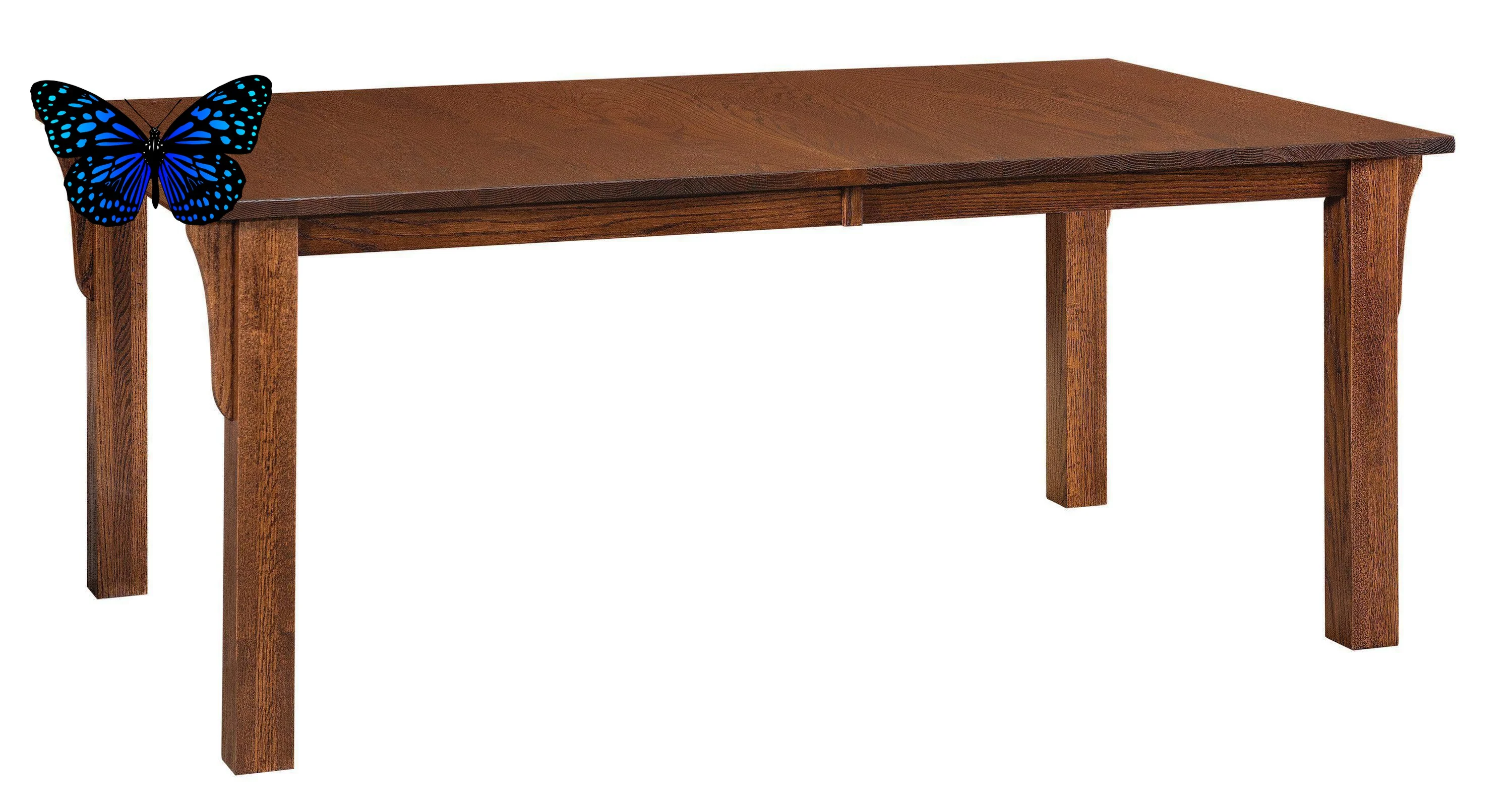 Amish Mission Leg Table with Corbels