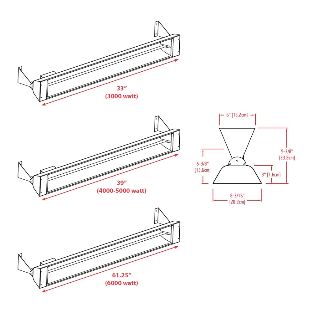 Infratech WD-Series Infrared Patio Heater 240V