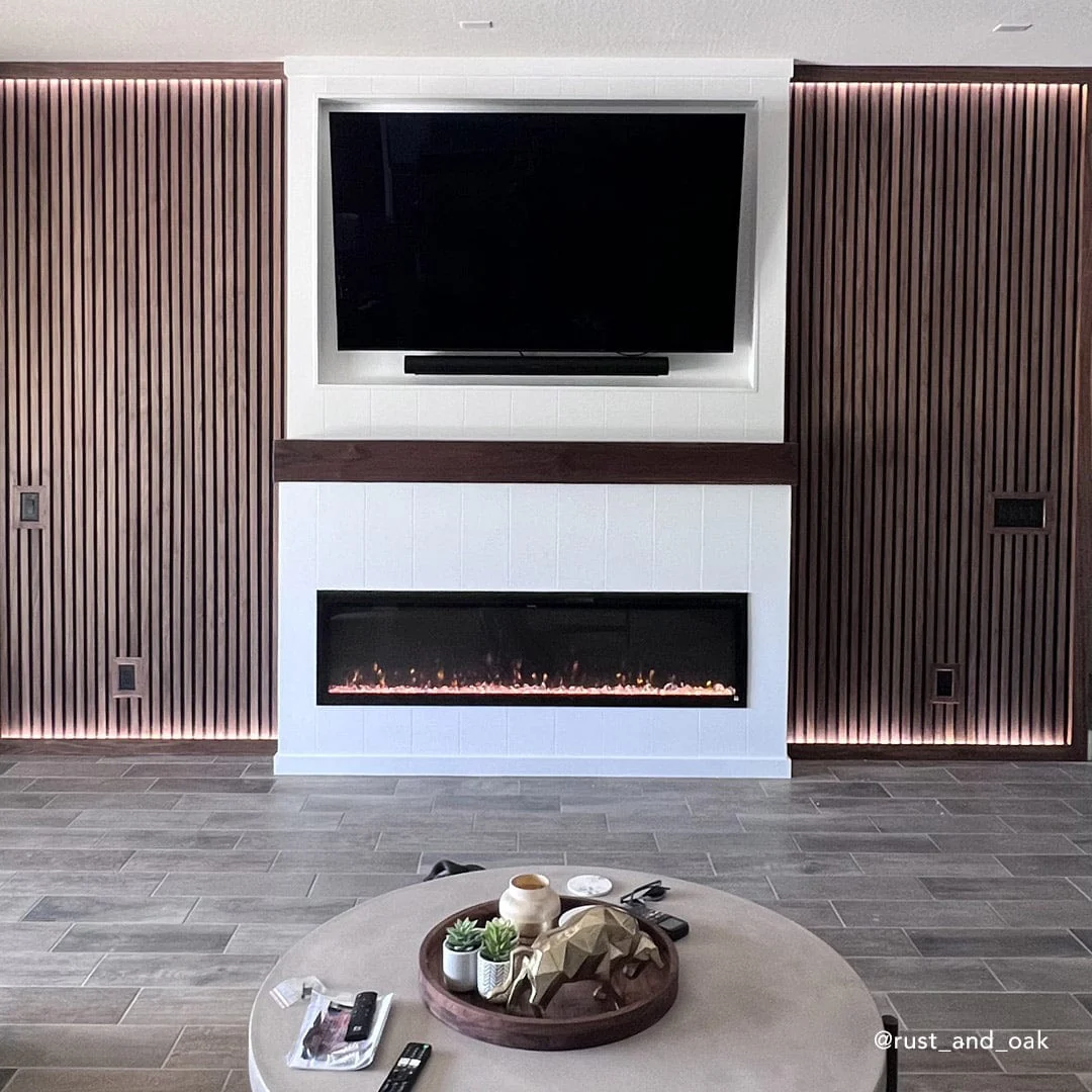 Sideline Elite 72 Inch Recessed Smart Electric Fireplace 80038