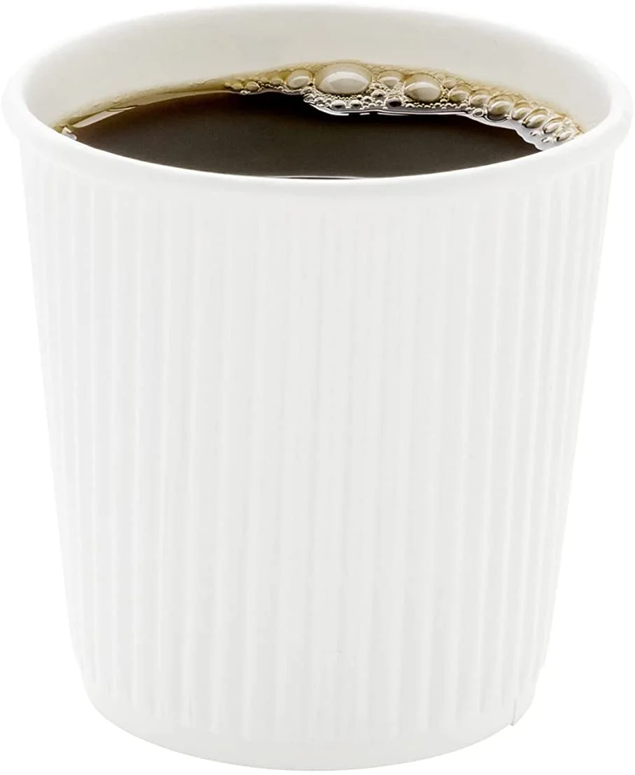 500-CT 4 oz Hot Beverage Cups Eco-Friendly Recyclable Paper - Insulated - Wholesale Takeout Coffee Cup