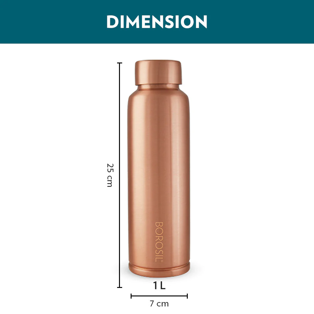 Borosil Copper Bottle-1L ECO