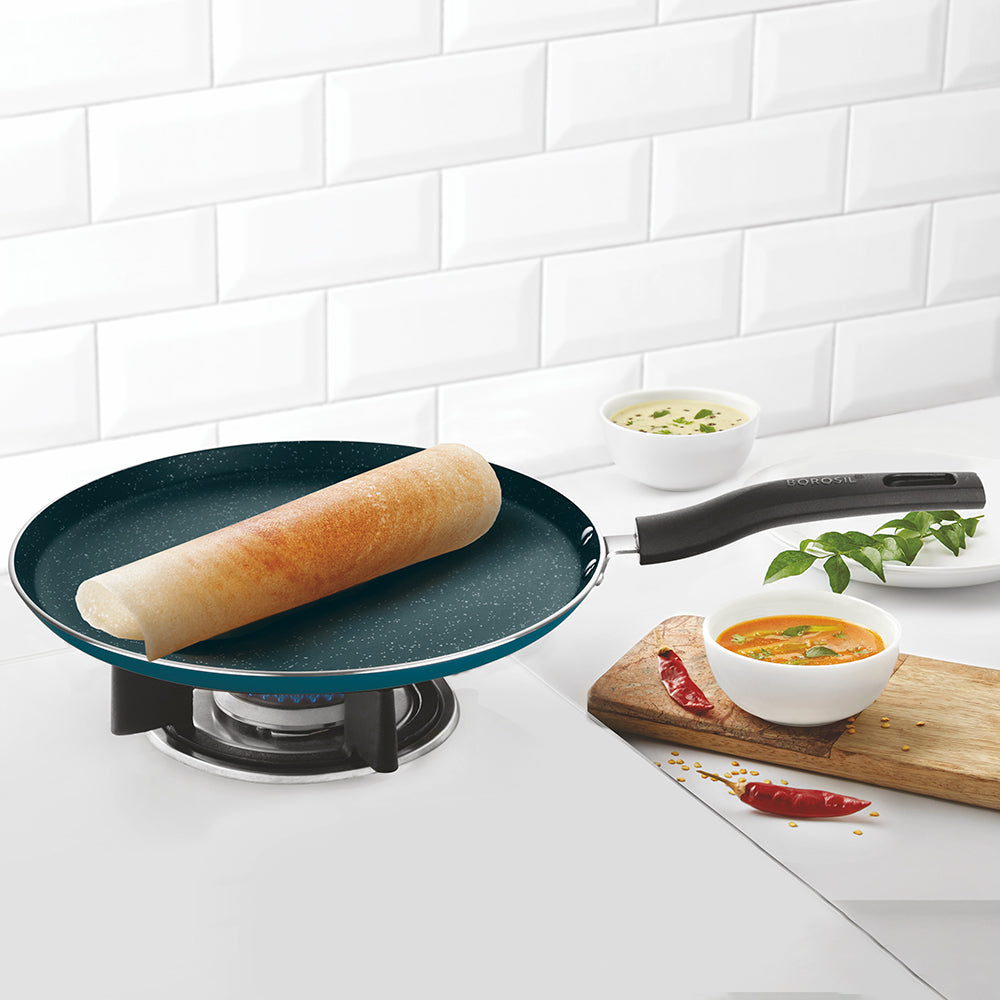 Borosil Pro Chef Non-stick Flat Tawa, 28 cm