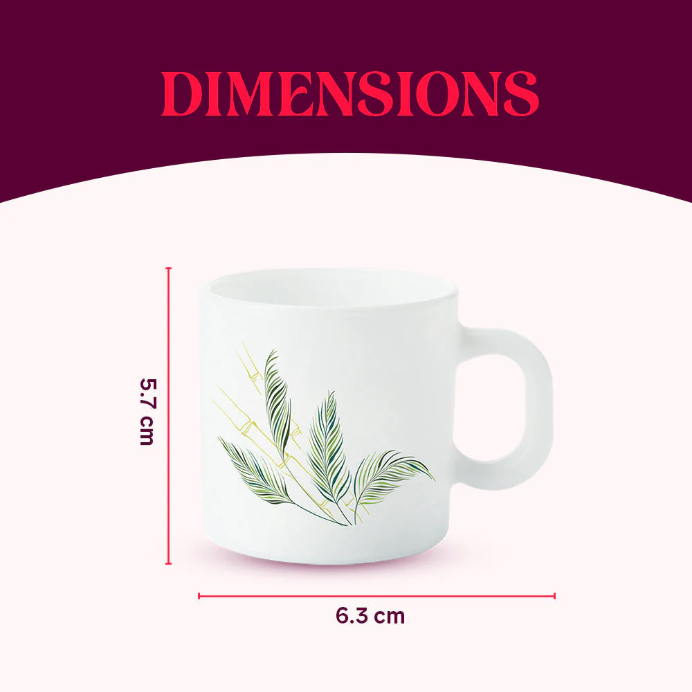 Larah by Borosil Breeze Mug Set, 240ml x 2