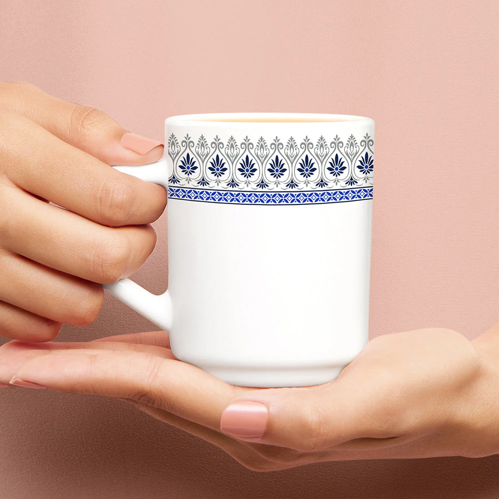 Larah by Borosil Ocean Mug Set, 240ml x 2