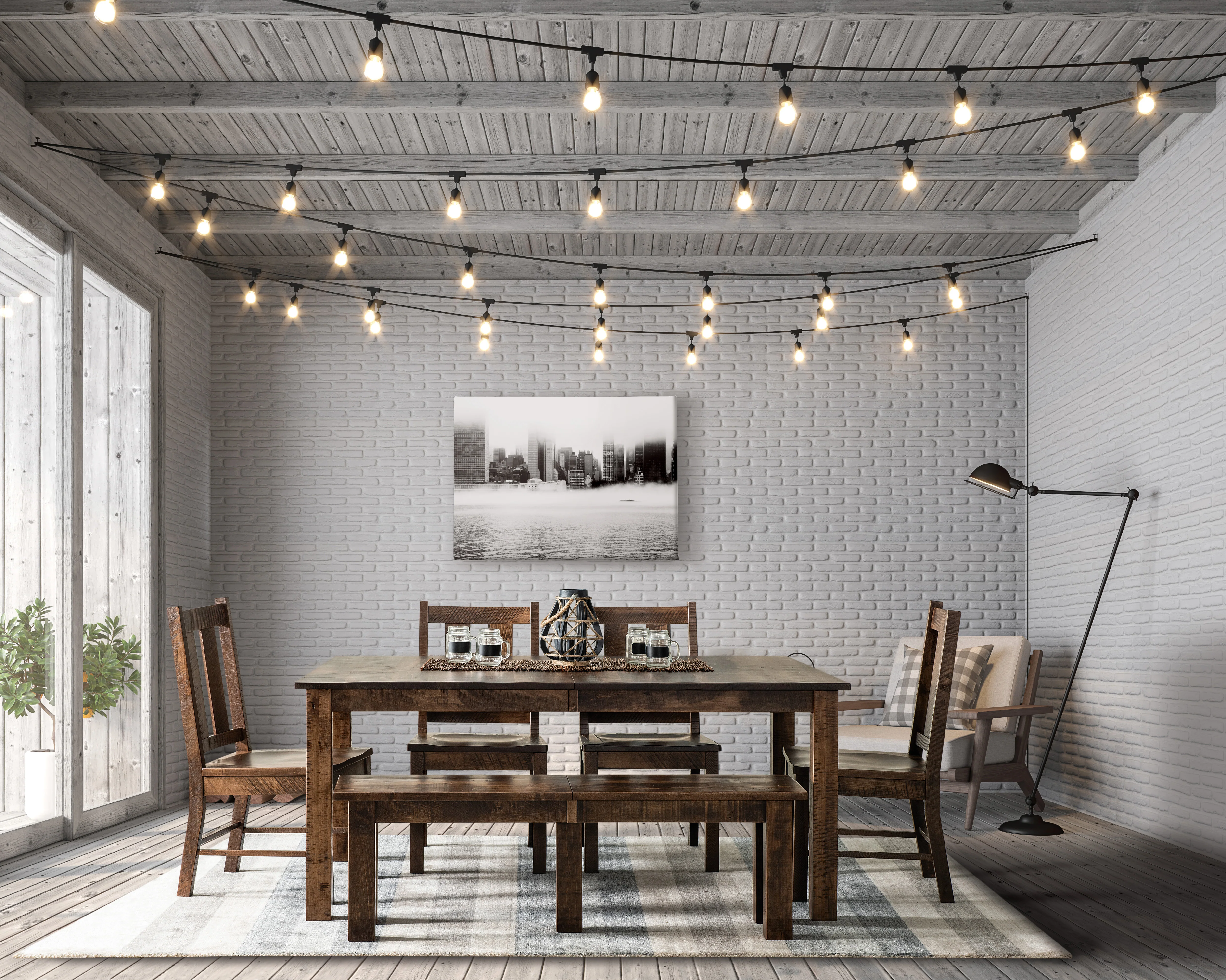 Amish Alamo Trestle Table - Quick Ship