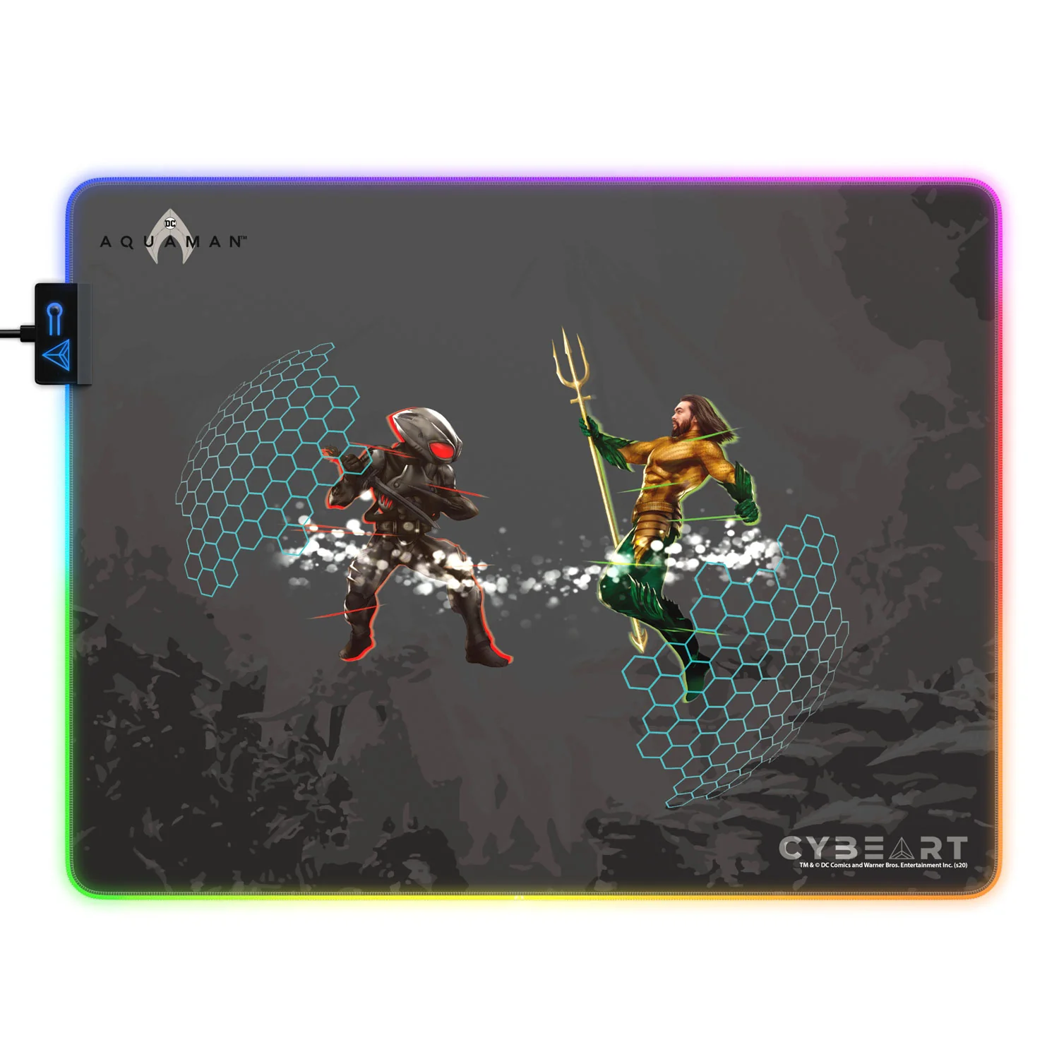 Aquaman Vs. Black Manta Gaming Mouse Pad