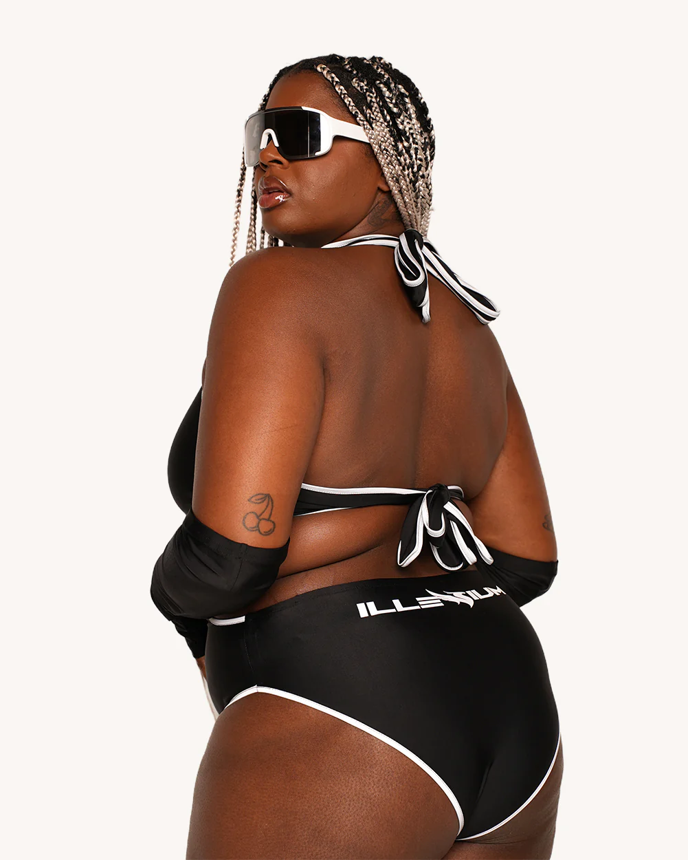 iHR x ILLENIUM Burst of Light Reflective Bodysuit with Sleeves