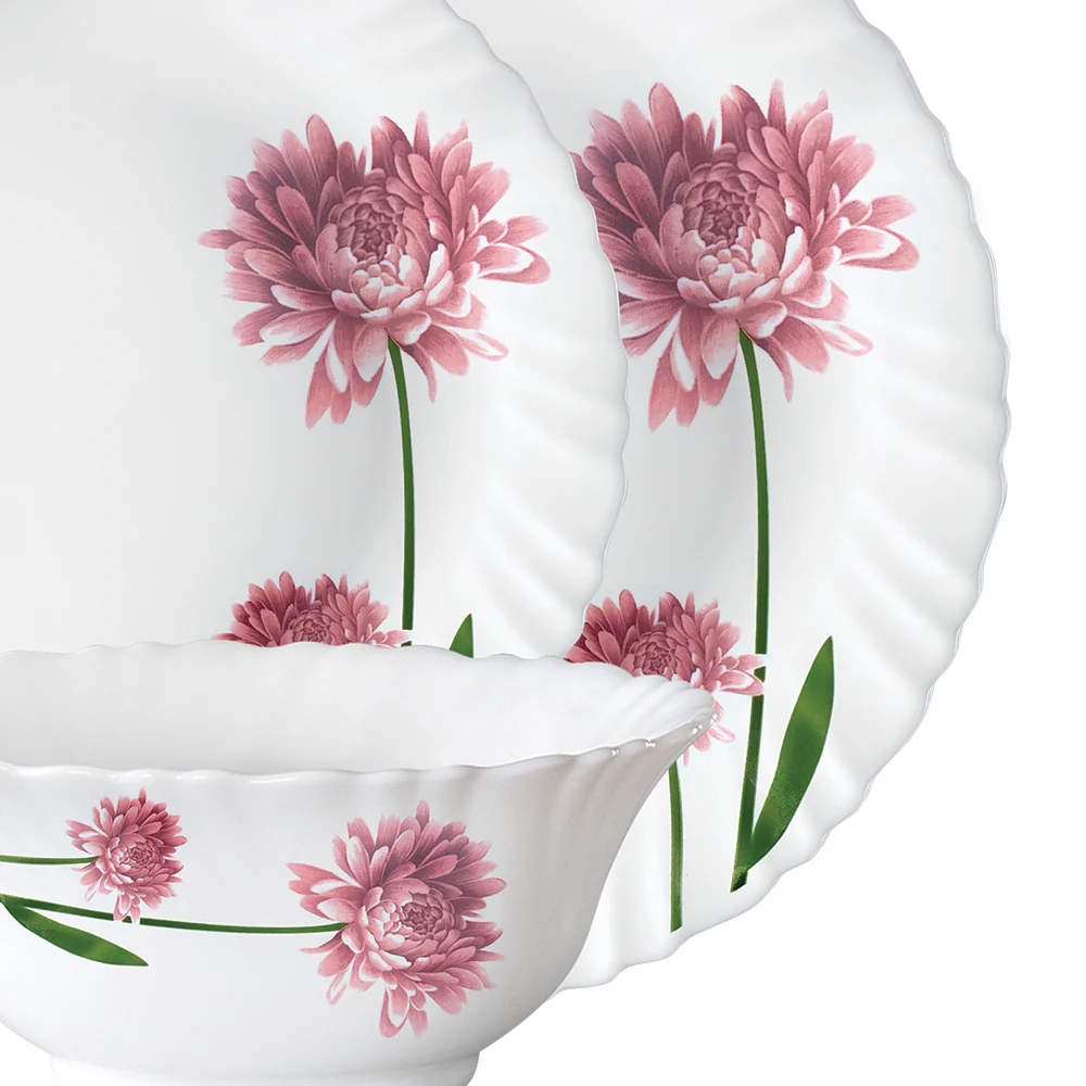 Larah by Borosil Nargis Dinner Set, 19 pc