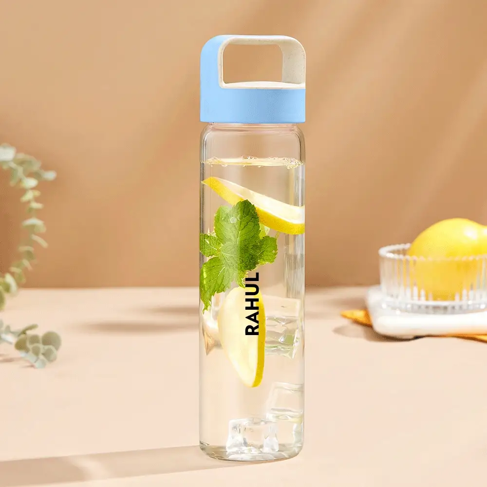 Neo Borosilicate Clear Glass Bottle Personalise