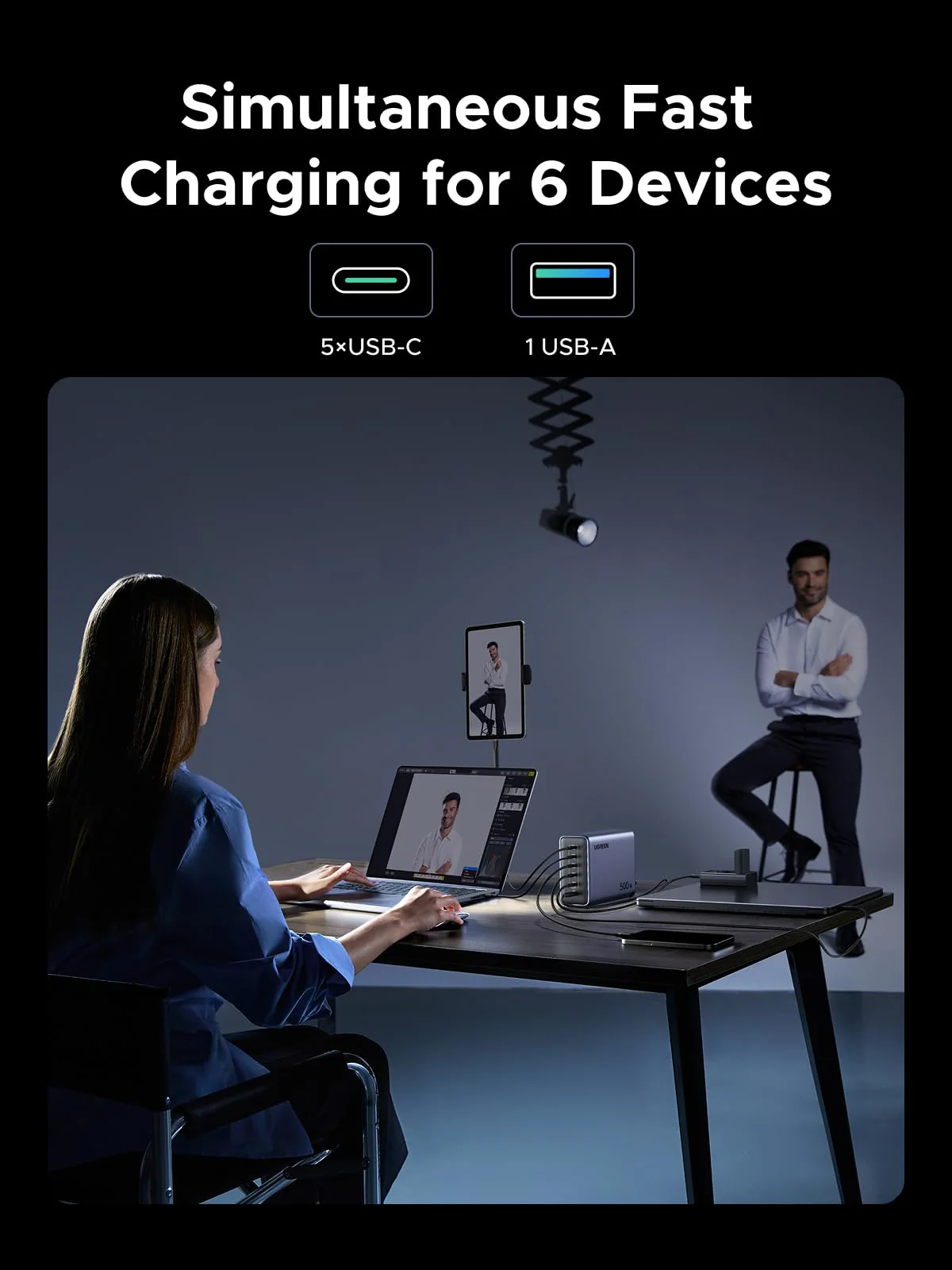 UGREEN Nexode 500W Desktop Charger