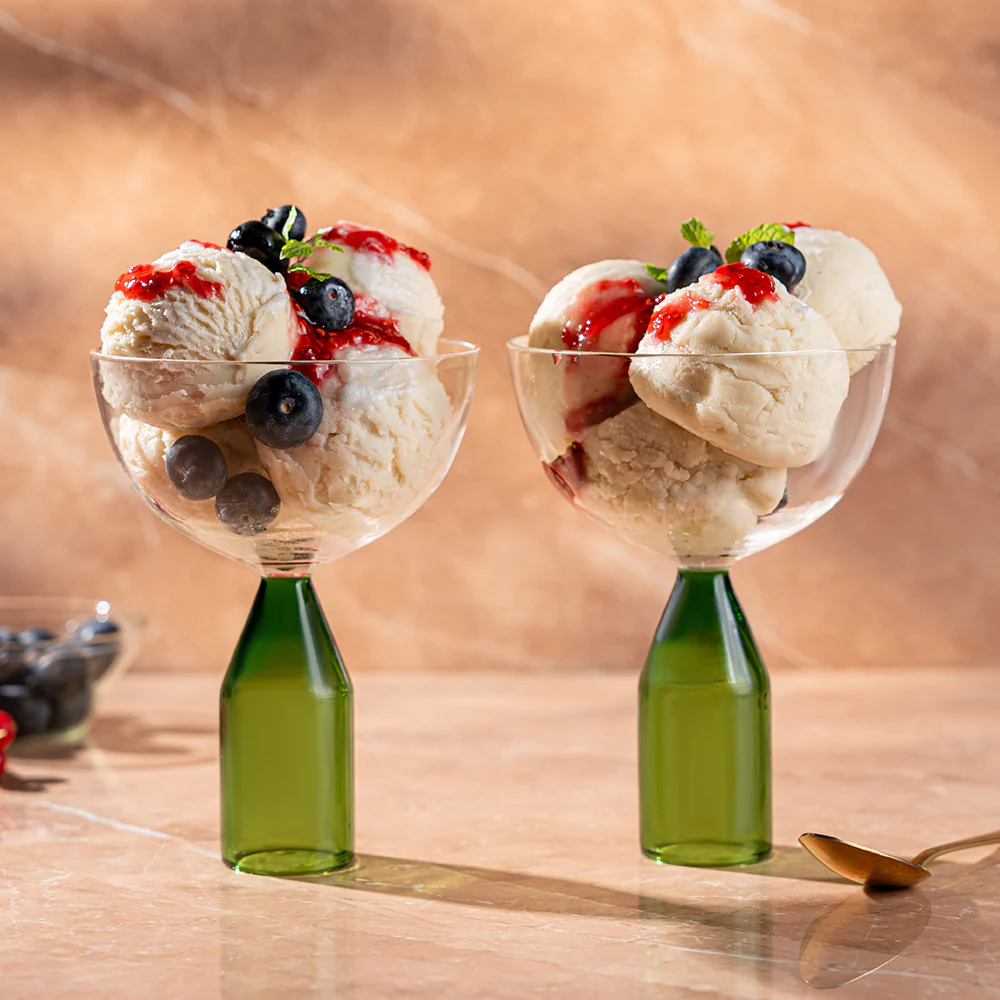 Kairo Ice Cream Bowls, Fern - Set of 2