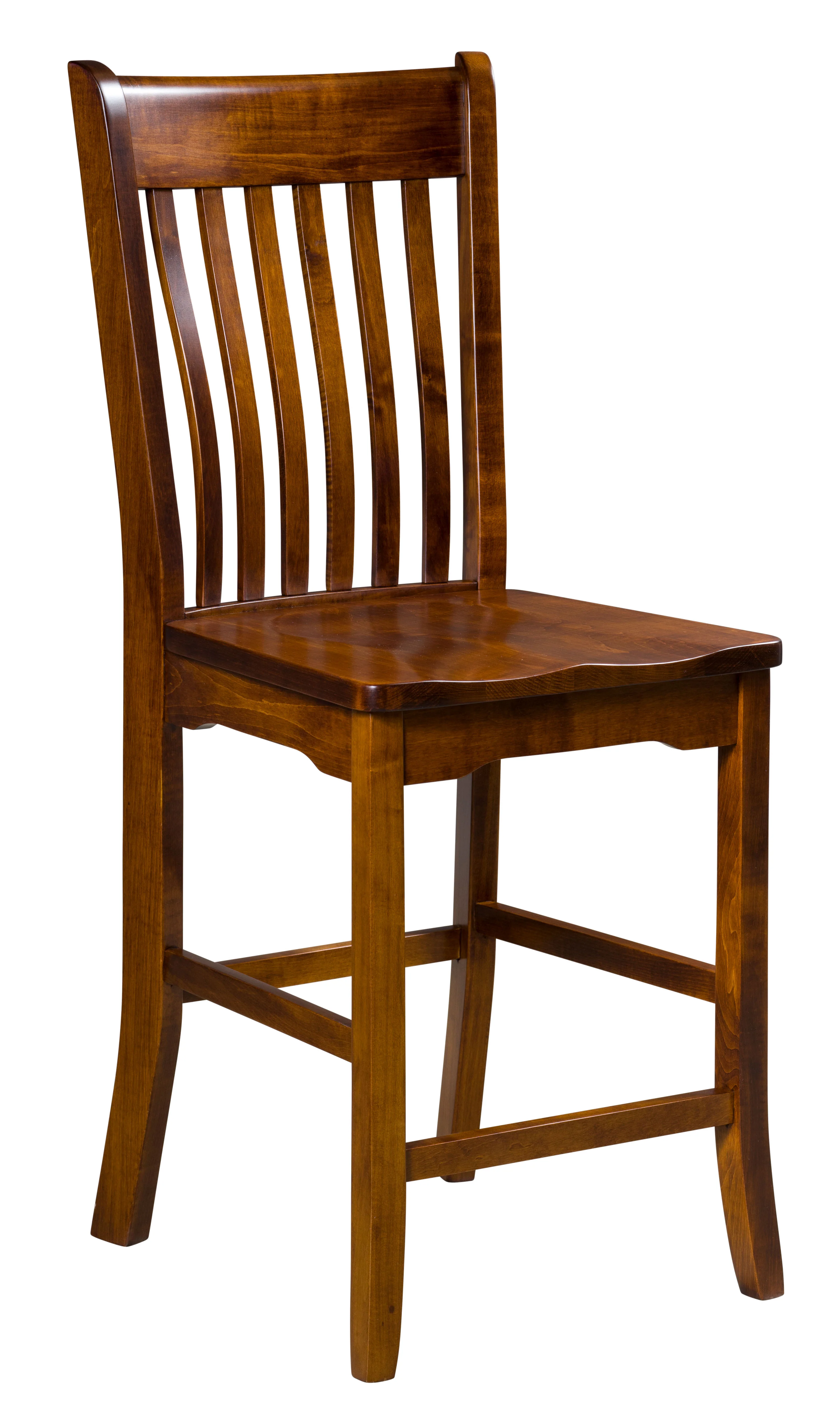 Amish Broadway Stationary Bar Chair