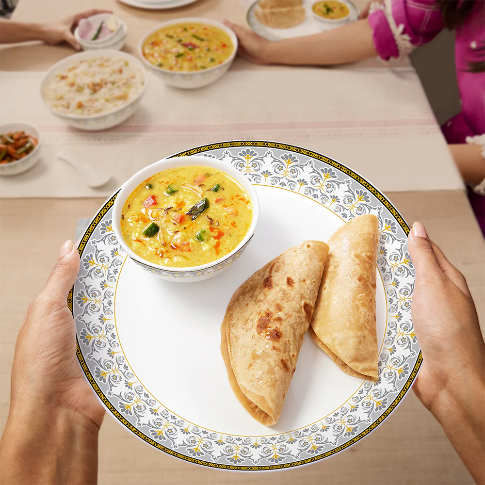 Larah by Borosil Vatika Dinner Set, 19 pc