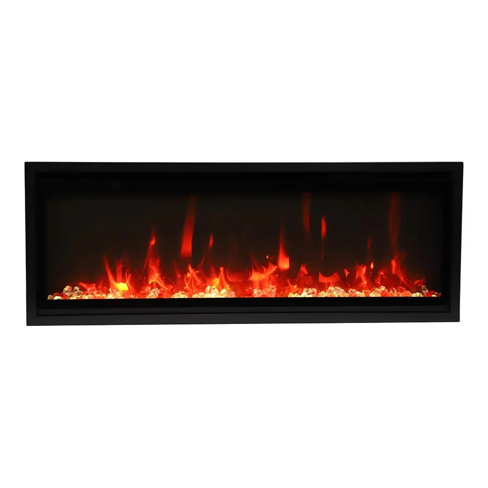 Amantii 42-in Symmetry XtraSlim Smart WiFi Linear Electric Fireplace