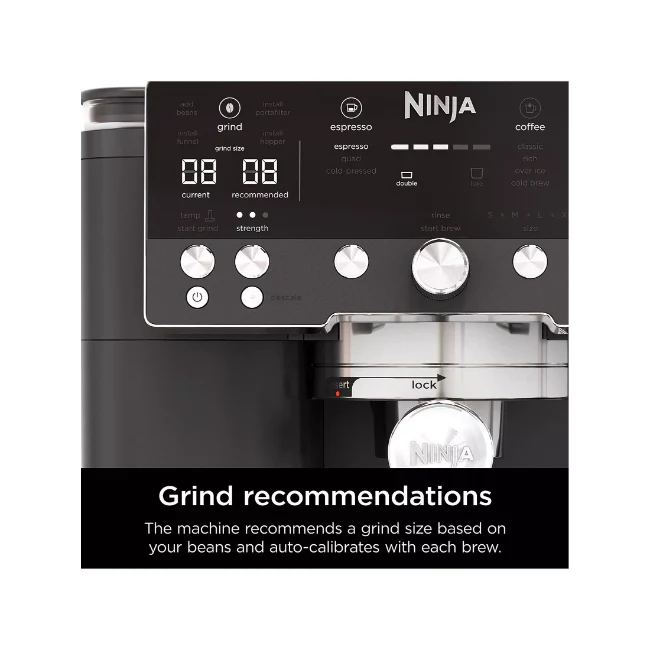 Ninja Luxe Caf茅 Premier Series 3-in-1 Espresso Machine 鈥?Midnight Black | ES601UKBK