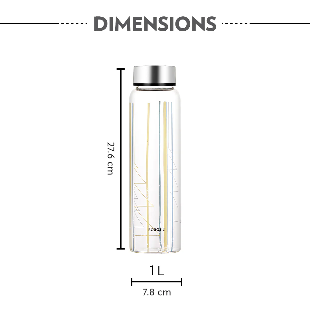 Crysto Wide Mouth Sintra Glass Bottle