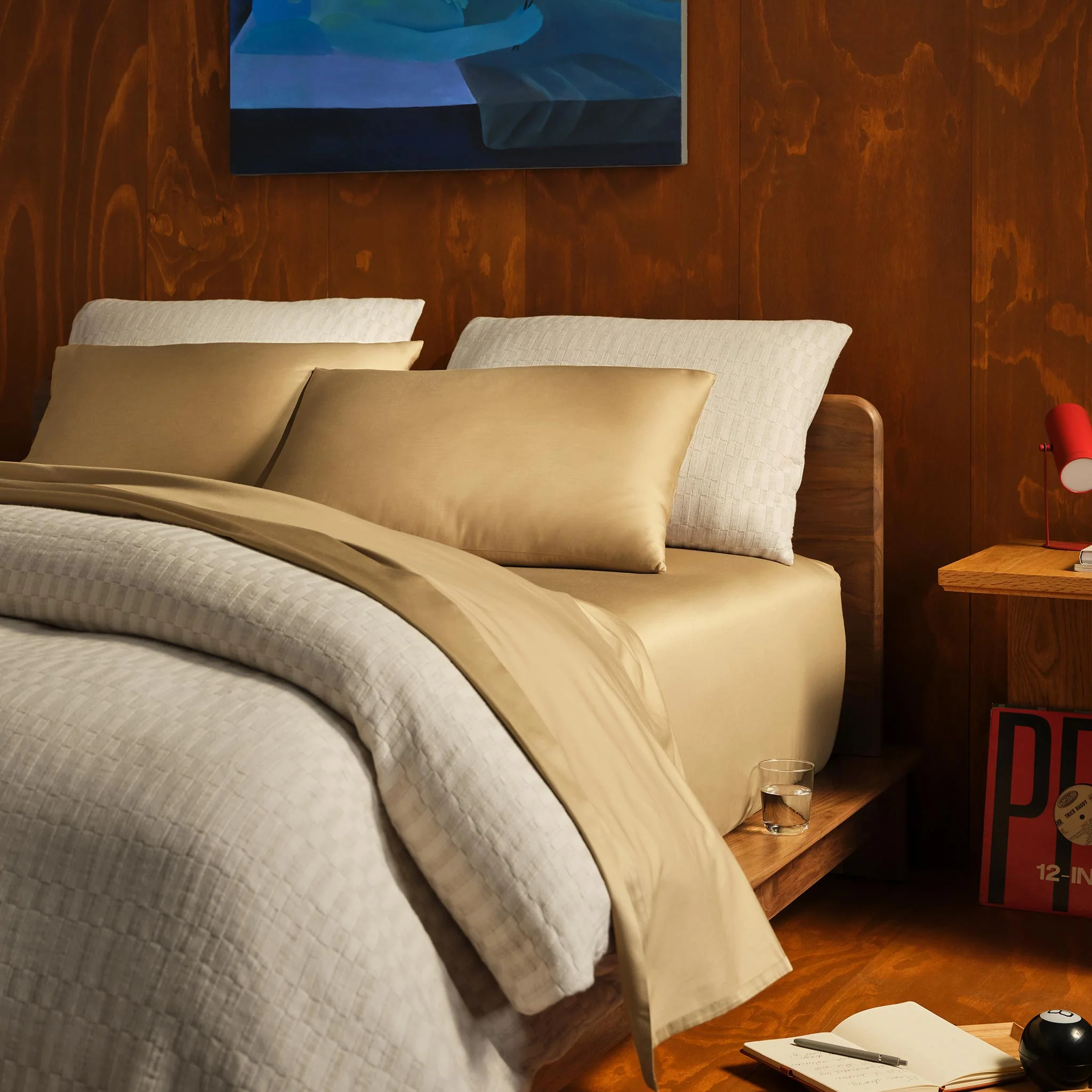 Woven Checkerboard Duvet Cover - Last Call