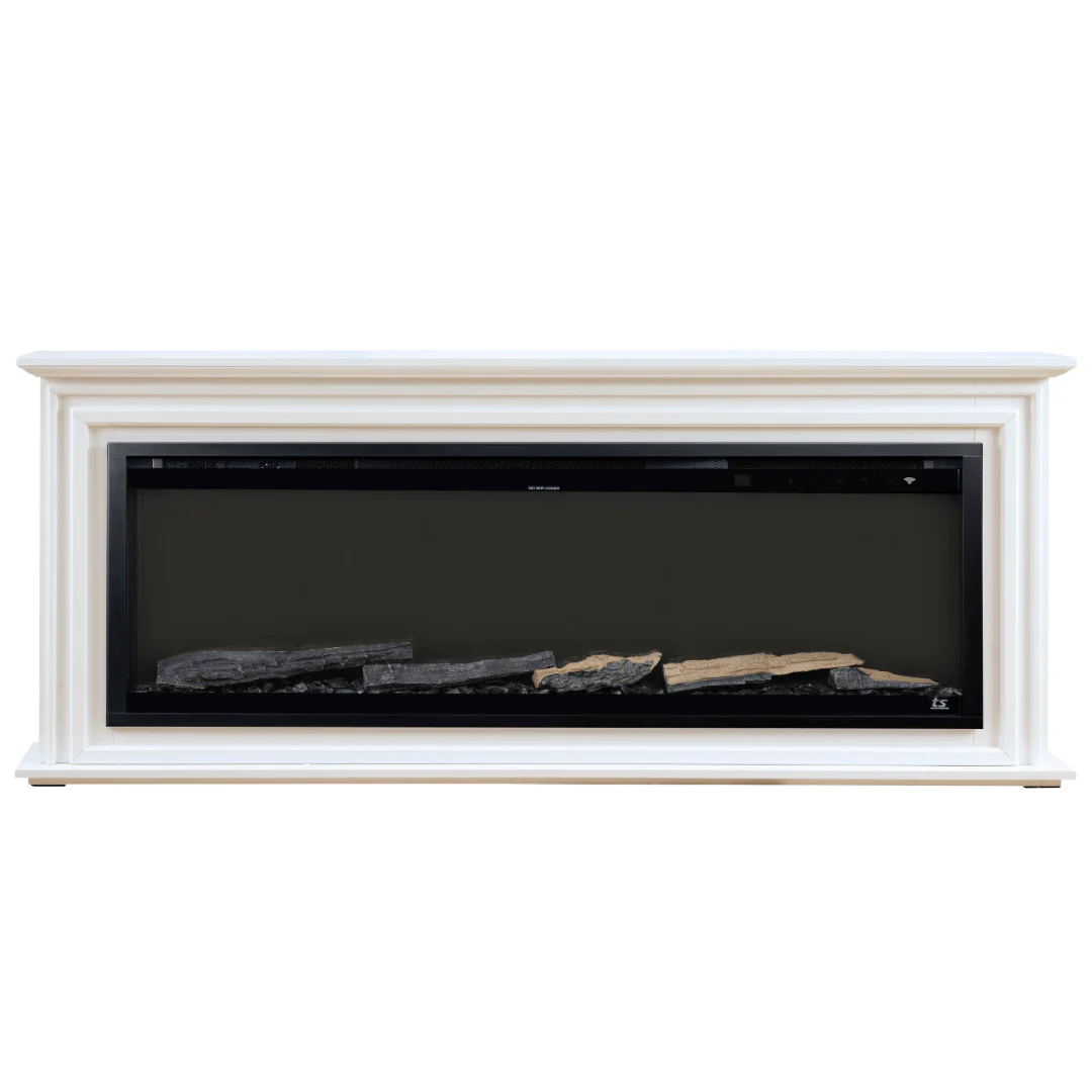 Sideline Elite Pro 60 Inch Smart Electric Fireplace with Encase Surround Mantel