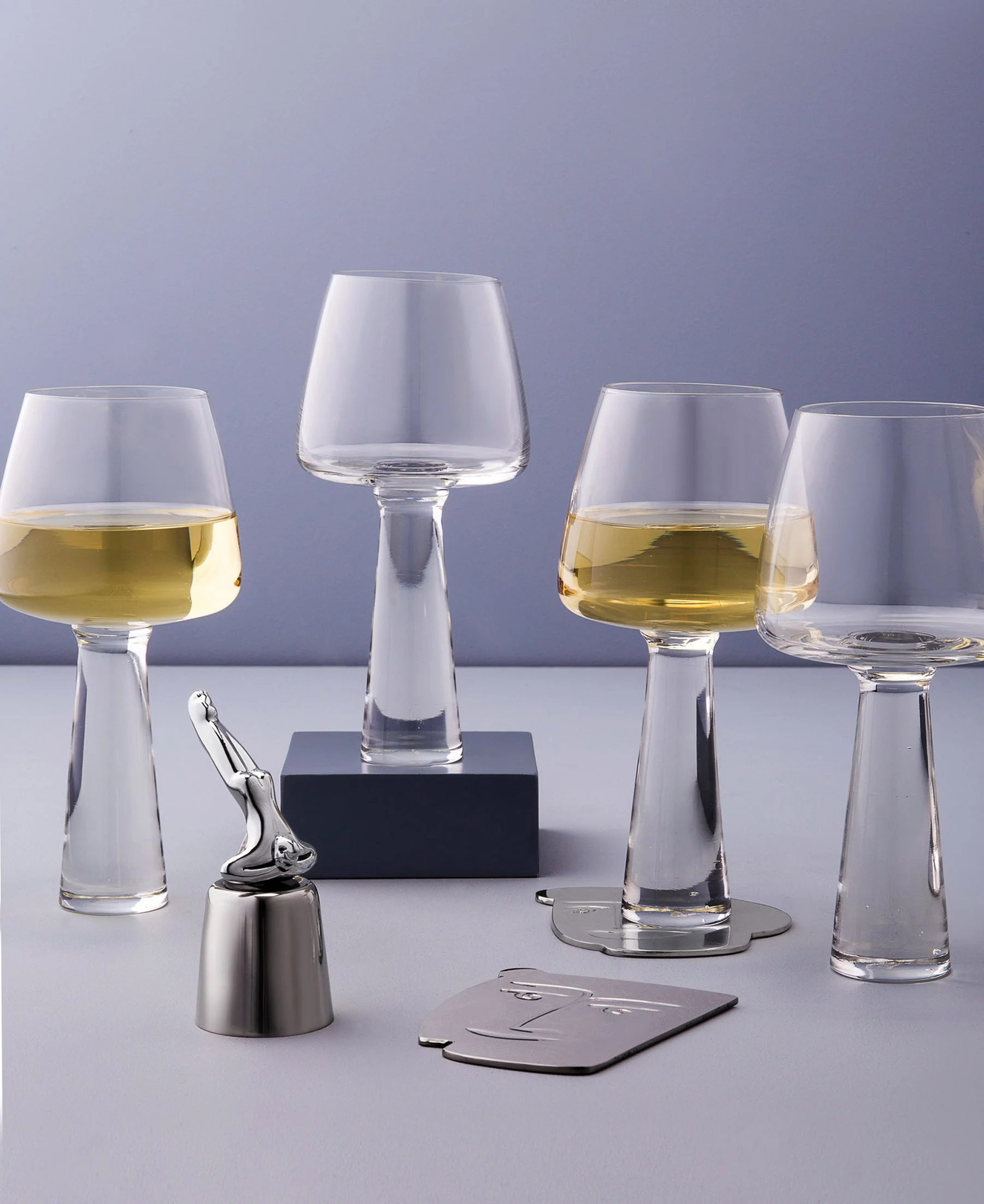 Carrol Boyes Baobab 4 Piece Wine Glass 325ml - Transparent