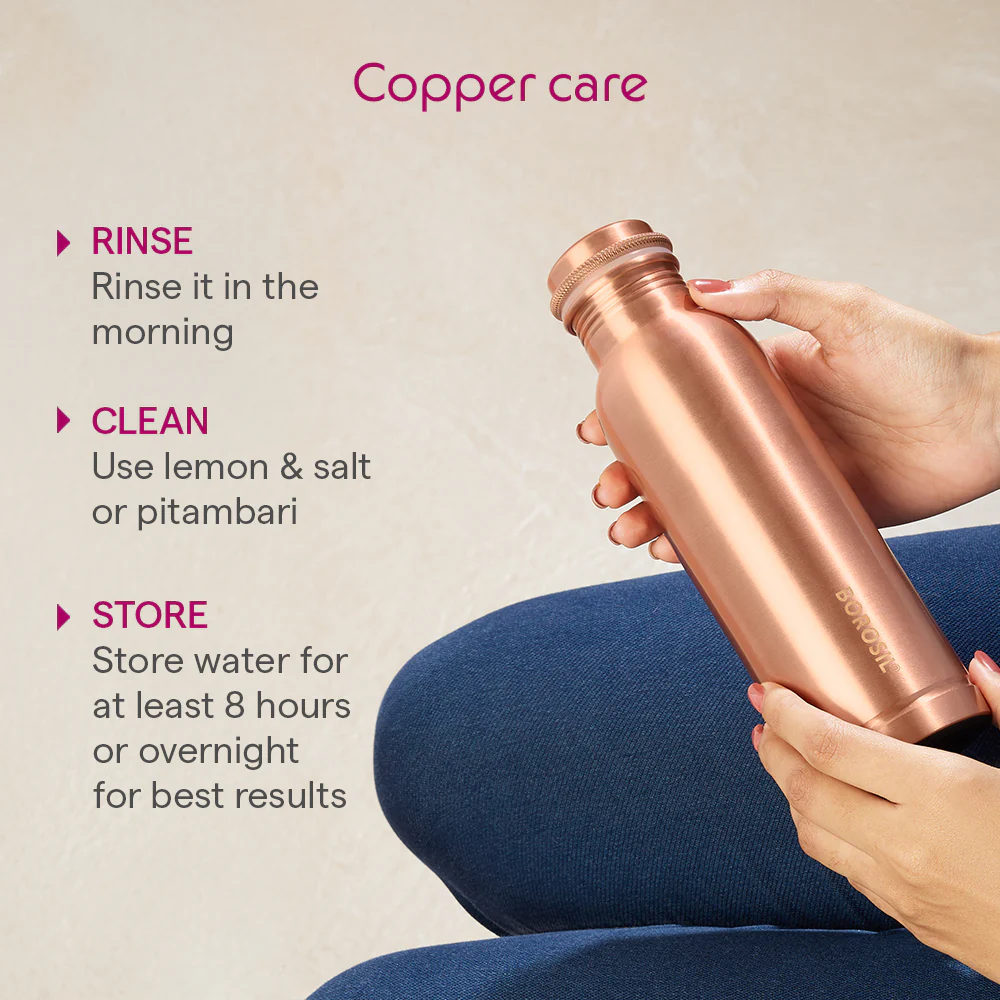 Thirtha-Plain Copper Bottle