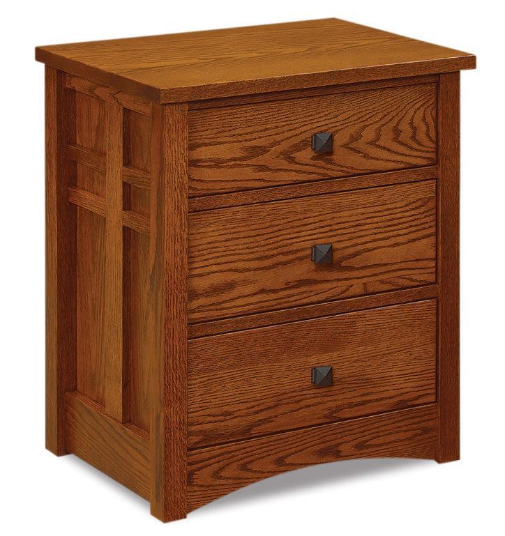 Amish Kascade Three Drawer Nightstand