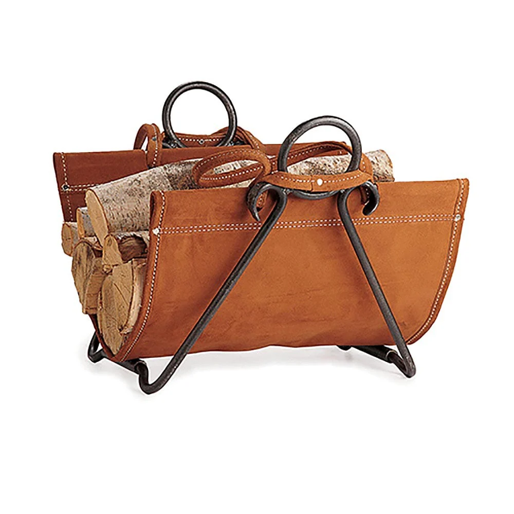 Forged Iron Log Carrier, Vintage Iron