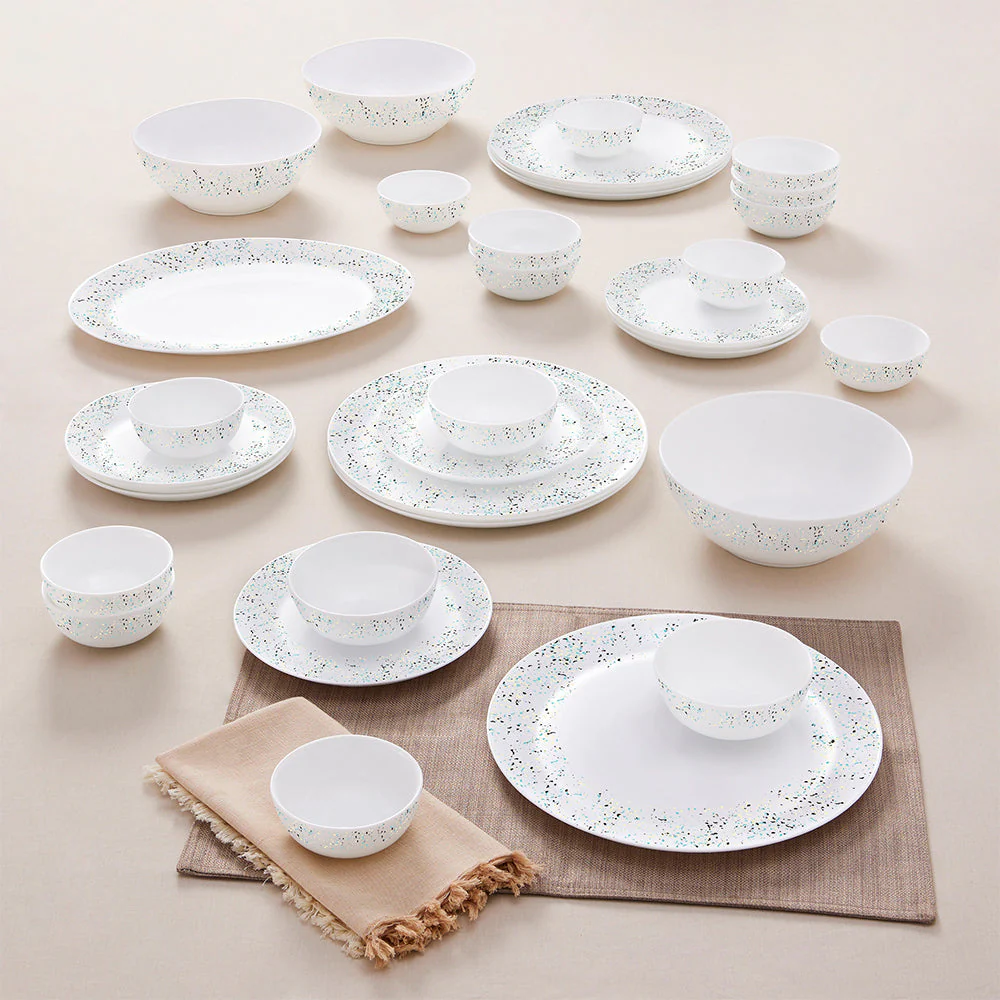 Larah by Borosil Riva Dinner Set, 10 pc