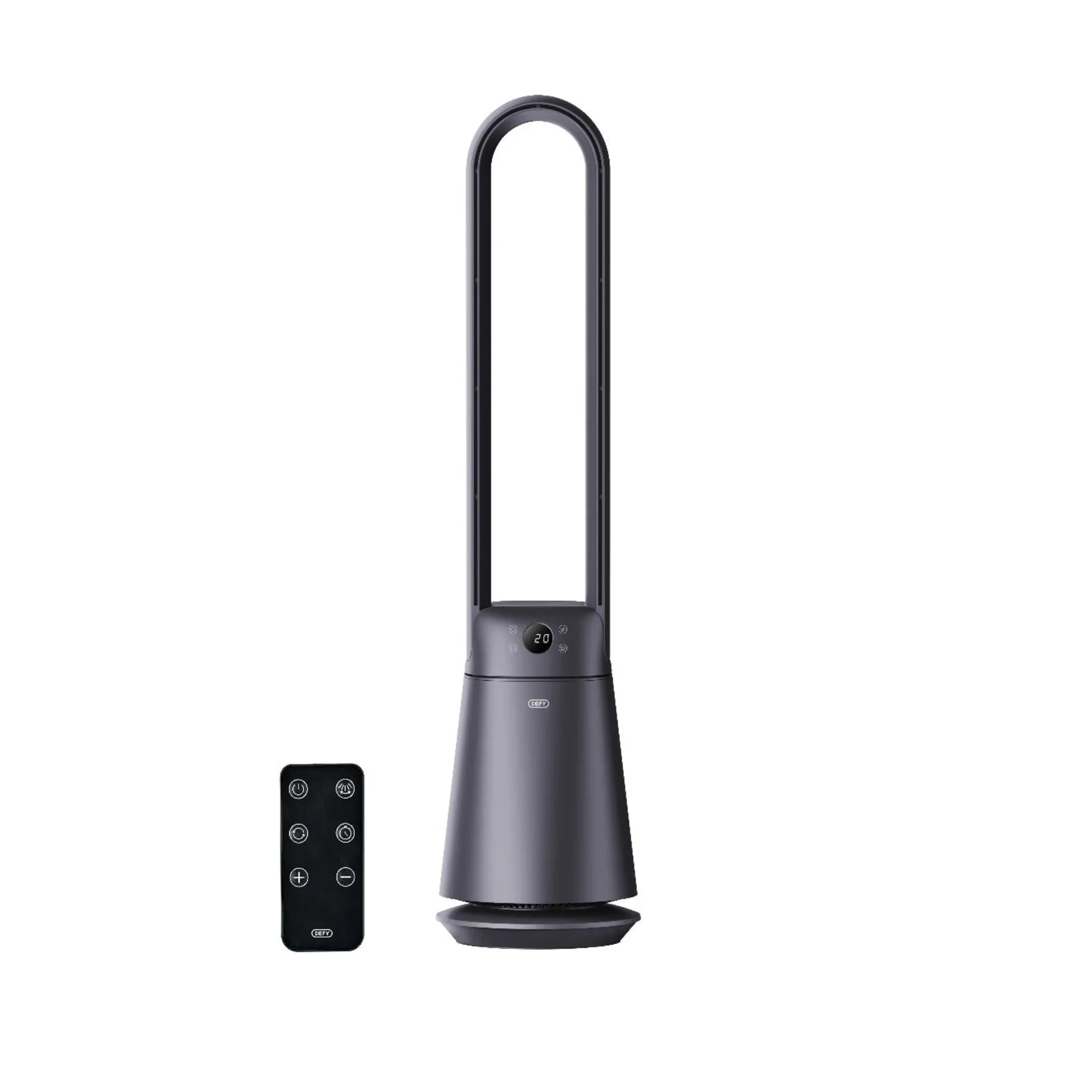 Defy Bladeless Fan with Remote Control Black