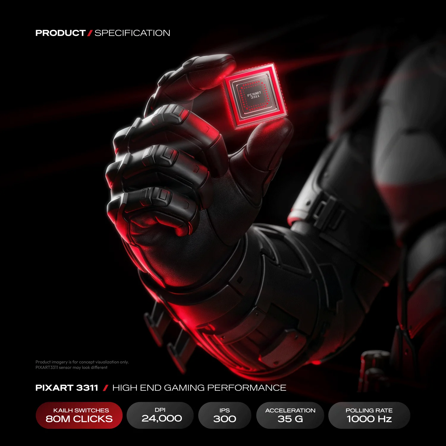 Artemis - The Batman | 1K 52g Ultra-light Hot-Swap Tri-Mode Gaming Mouse