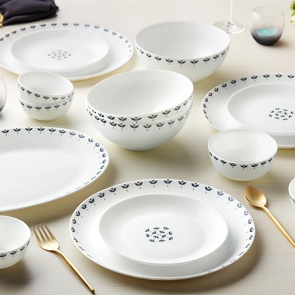 Larah by Borosil Fabula Dinner Set, 19 pc