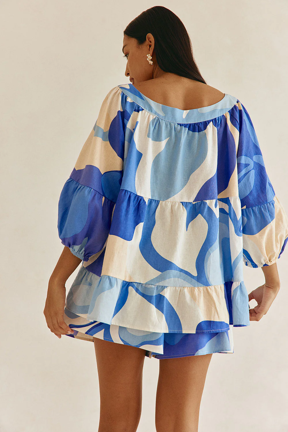 SAMPLE-Elara Top - Valley Blue