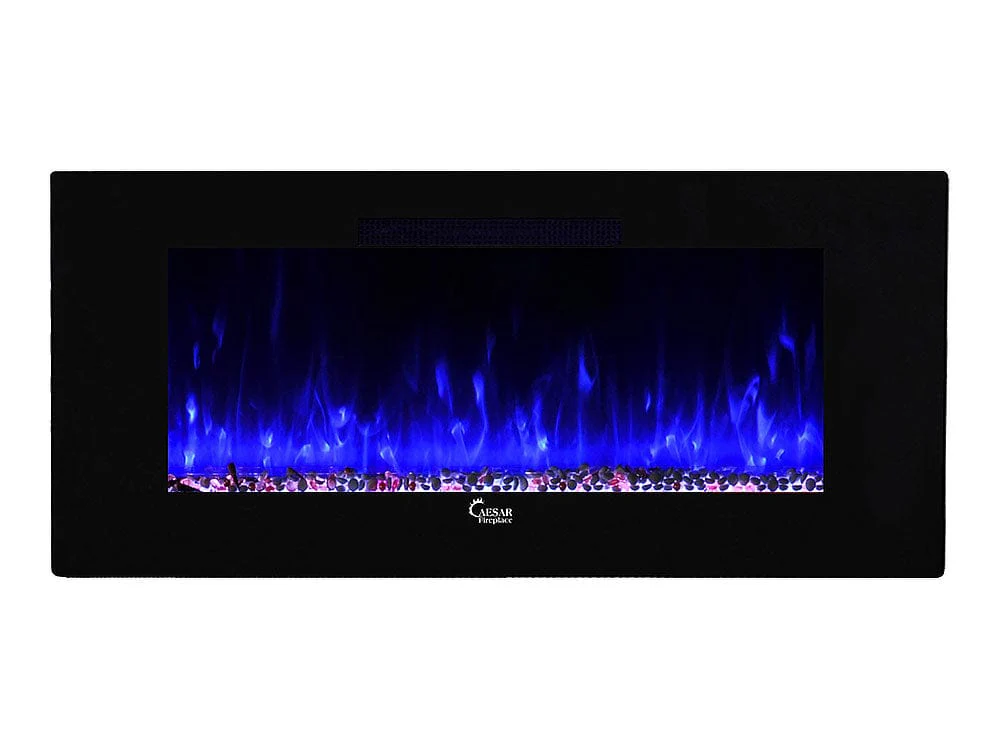 Caesar Fireplace 50-In Wall Mount Electric Fireplace w/ Back-lighting
