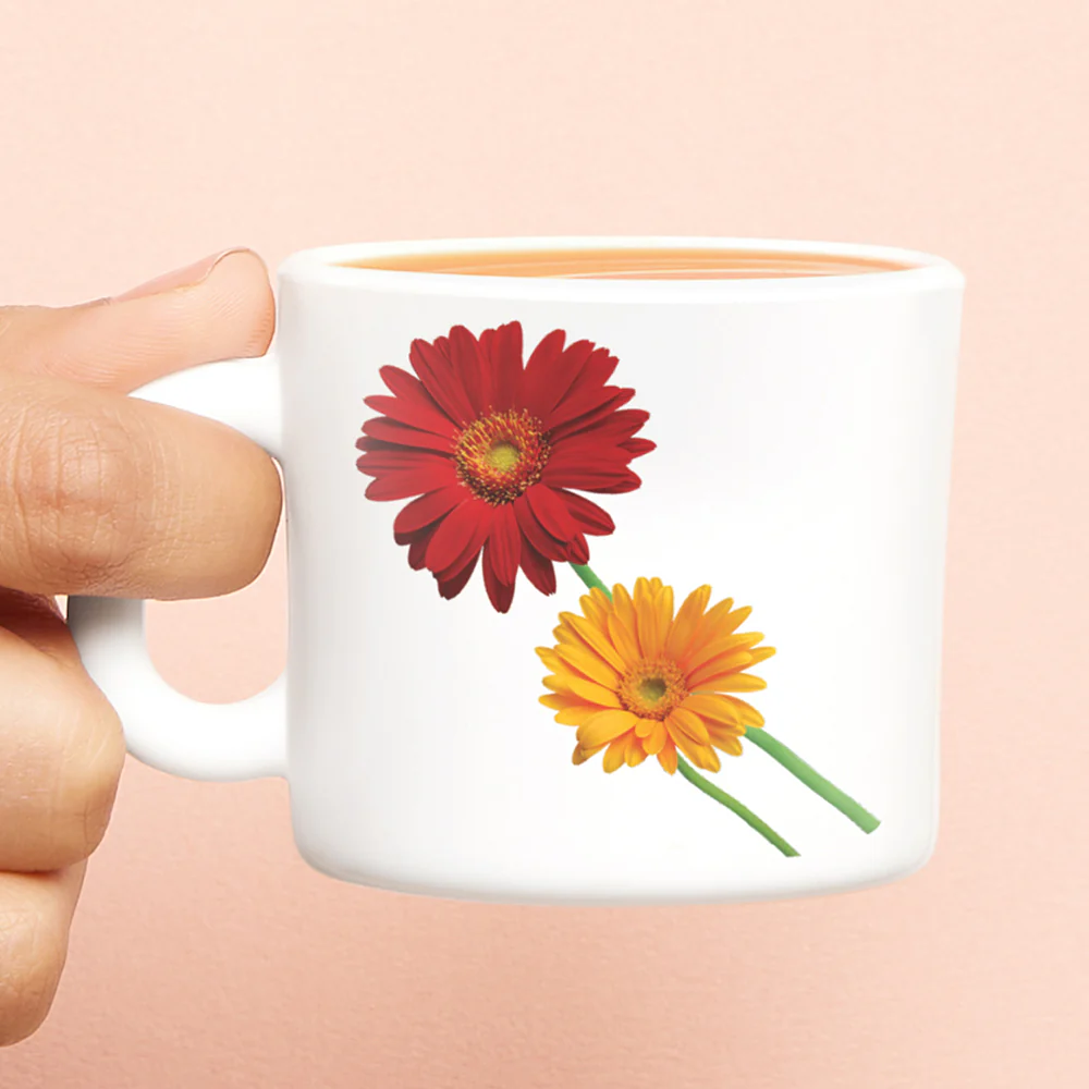 Larah by Borosil Zinnia Mug Set, 100ml x 6