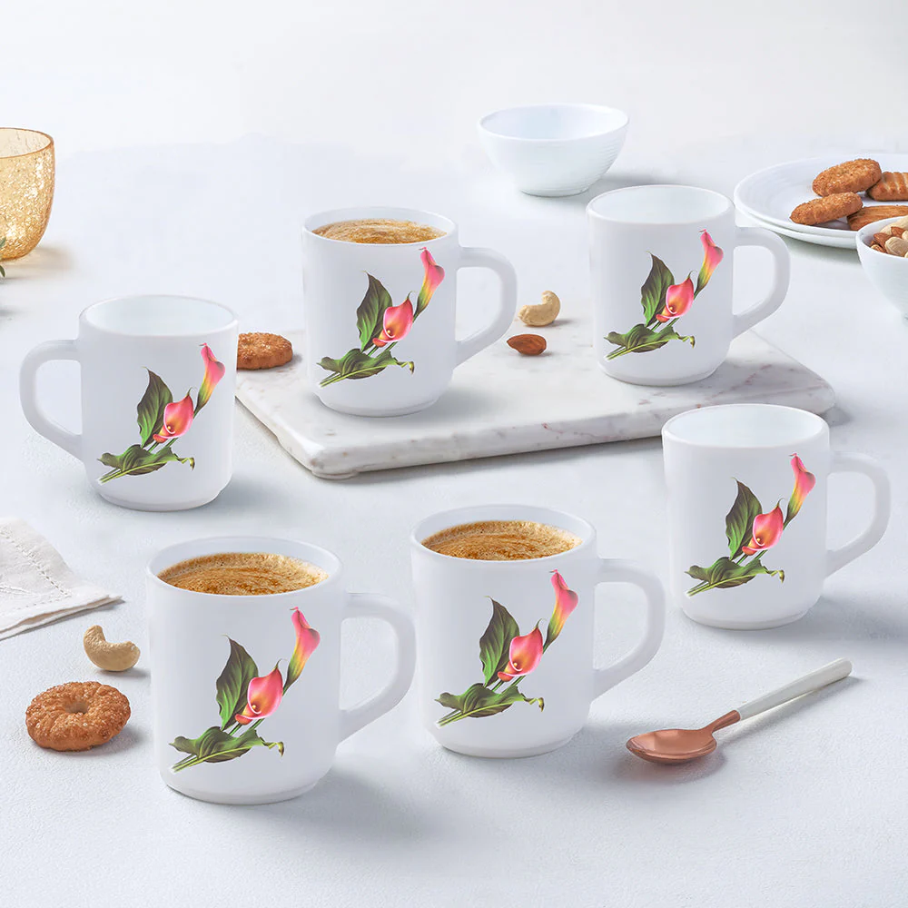 Larah by Borosil Stargazer Mug Set, 240ml x 2