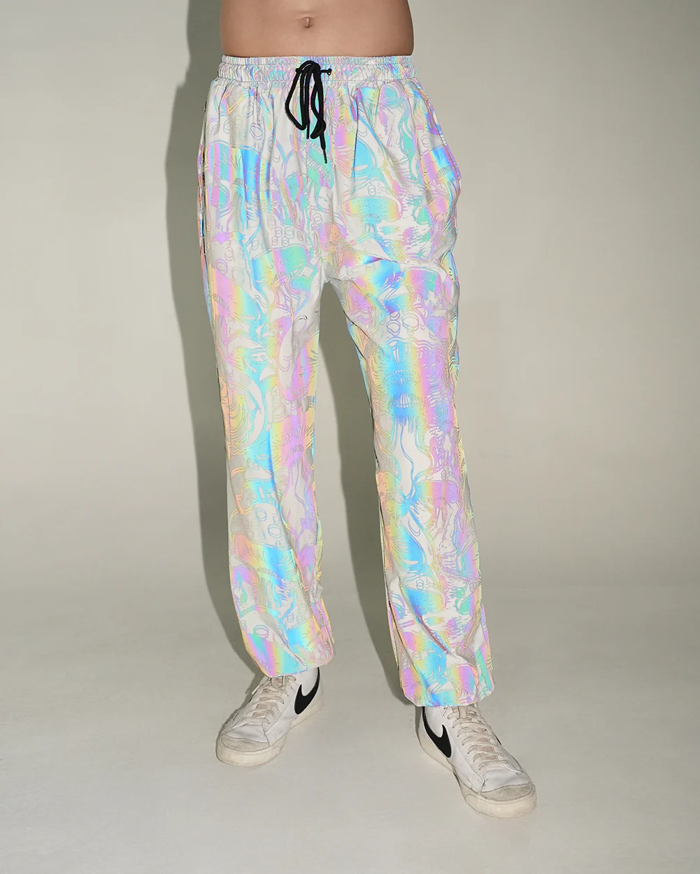 Secret of Life Mushroom Rainbow Reflective Joggers