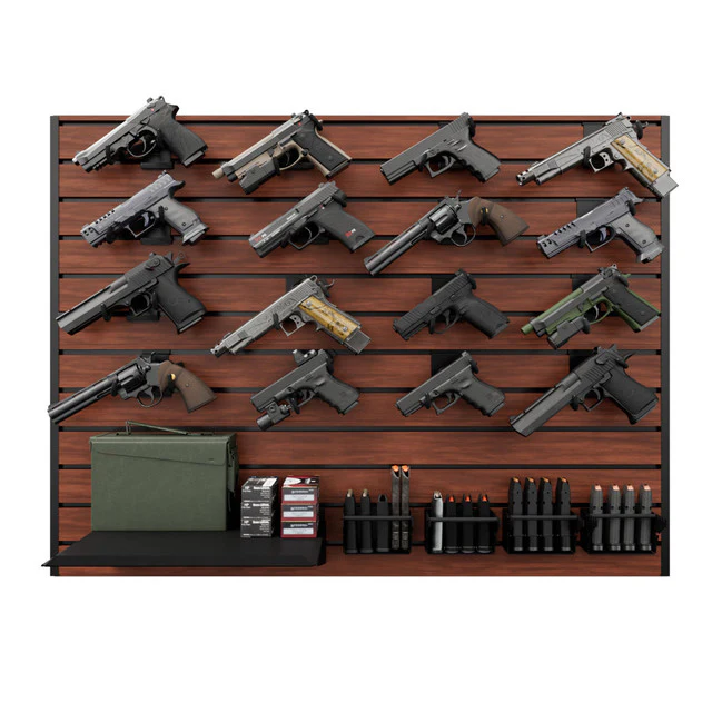 Hold Up Displays 16 Pistol Gun Wall Bundle HD109