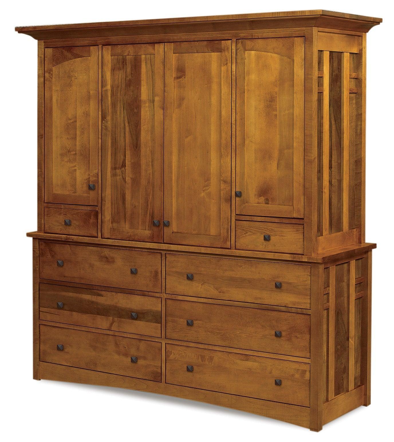 Amish Kascade Eight Drawer Four Door Chest