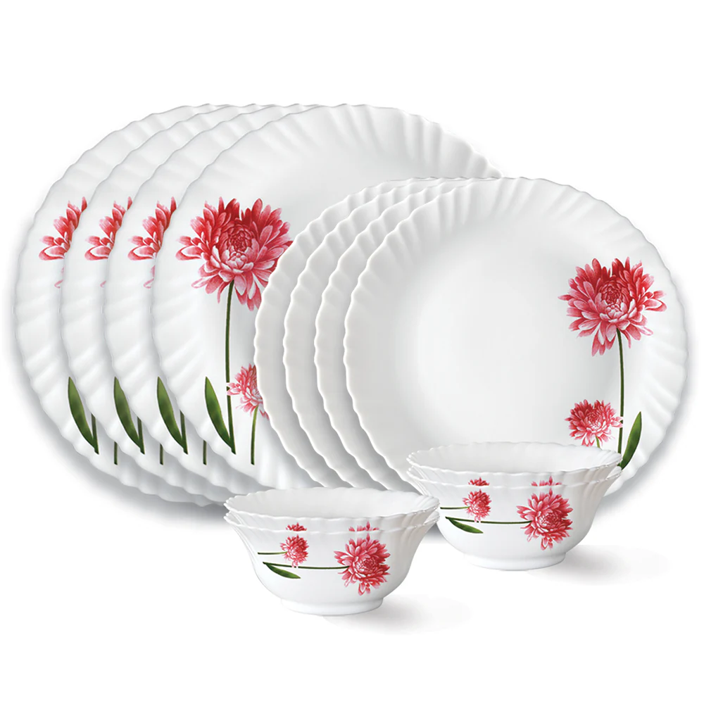 Larah by Borosil Belle Dinner Set, 12 pc