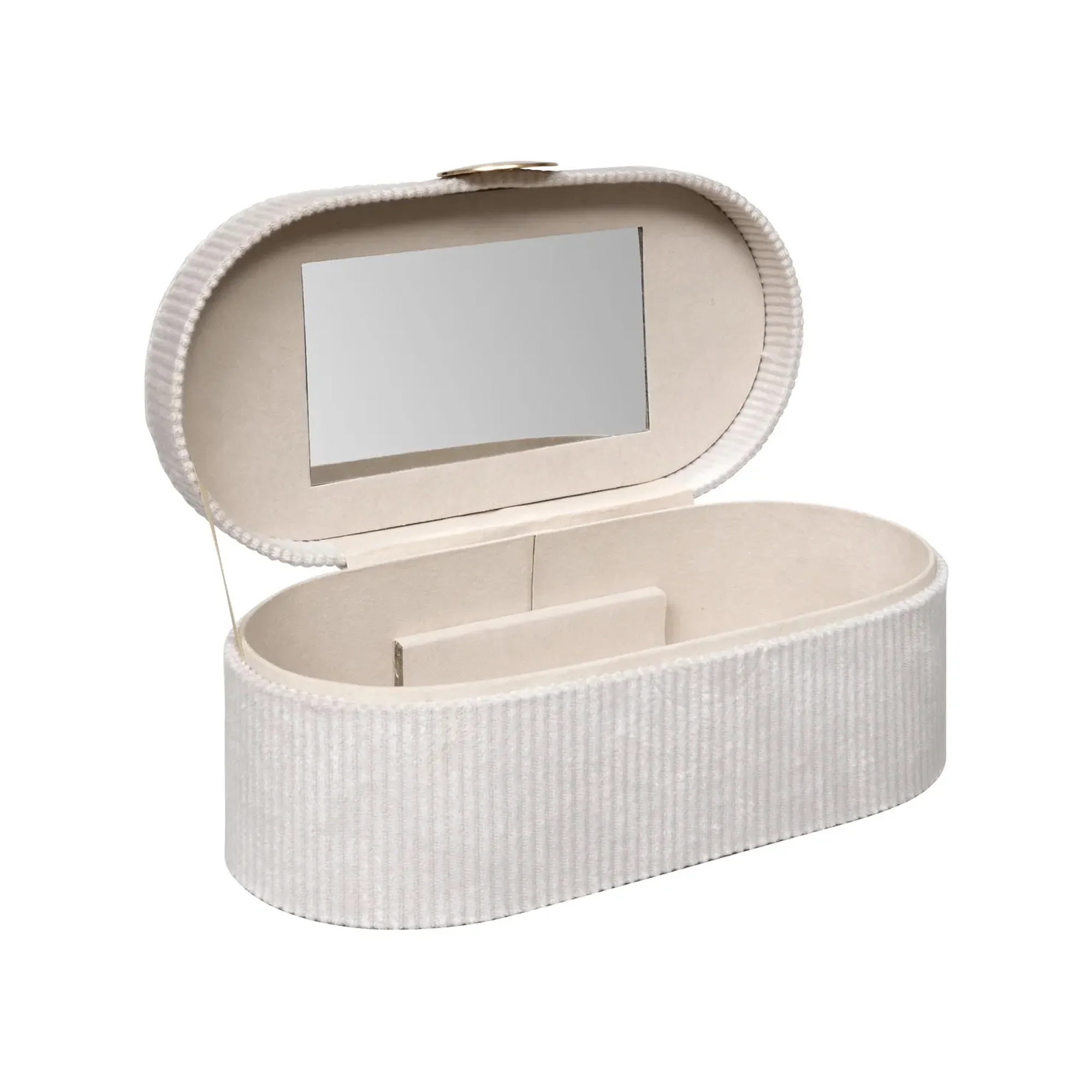 Atmosphera Enya Velvet Jewellery Box Beige