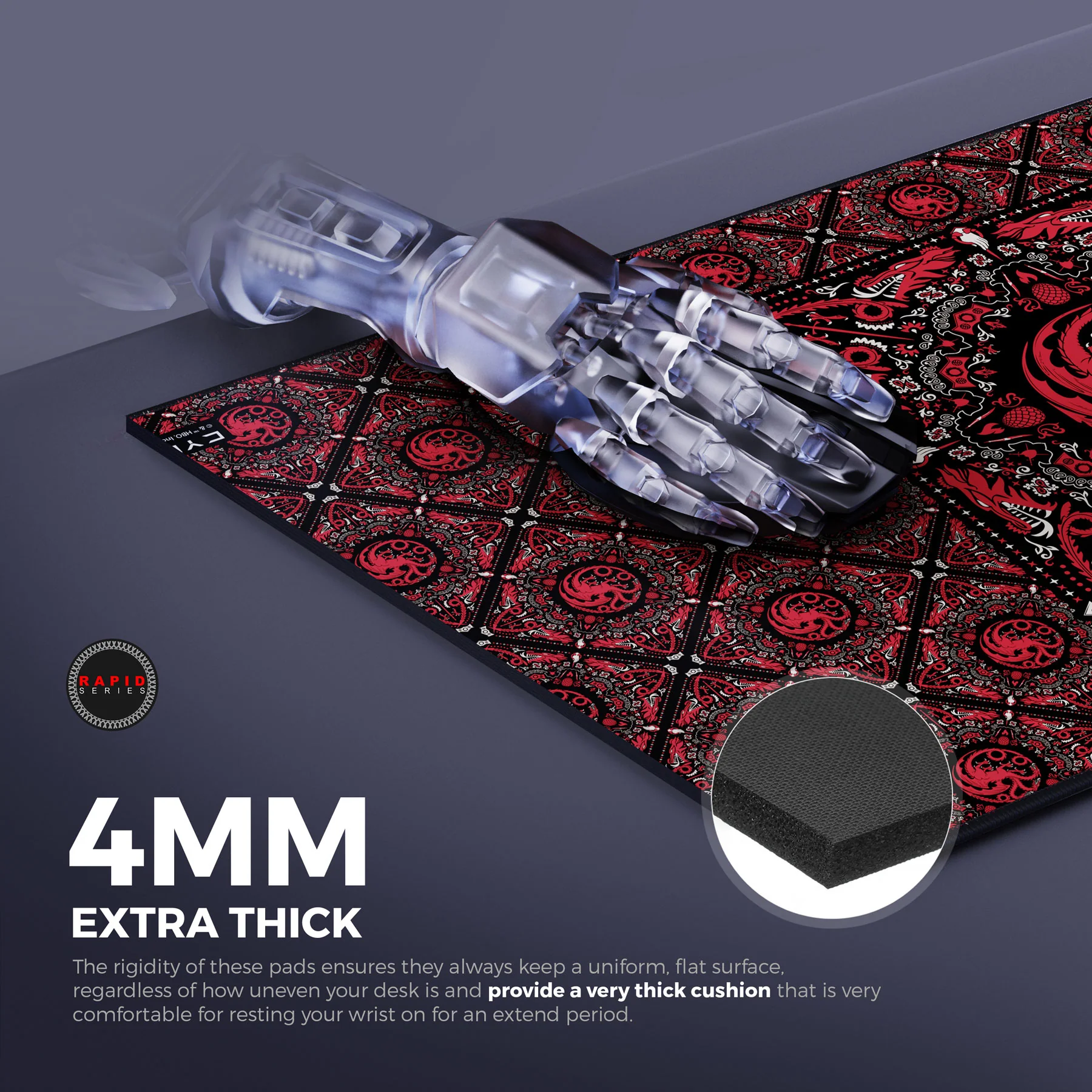 House Targaryen Gaming Mouse Pad