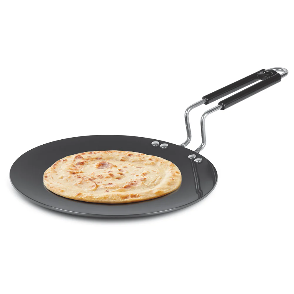 Hard Anodized Concave Tawa, 25 cm