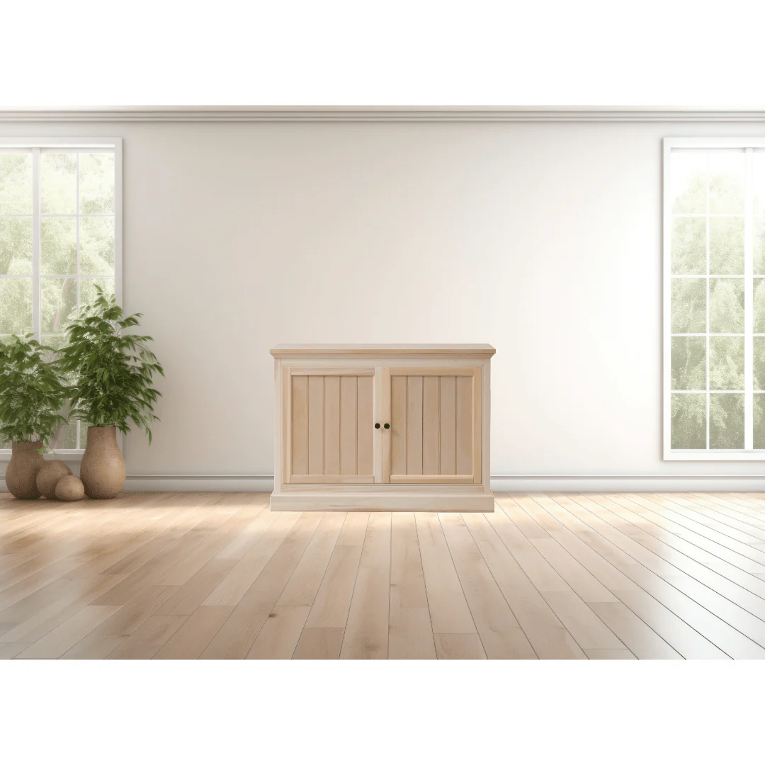 The Shoreline 72017 Unfinished Smart TV Lift Cabinet for 50 Inch Flat screen TVs