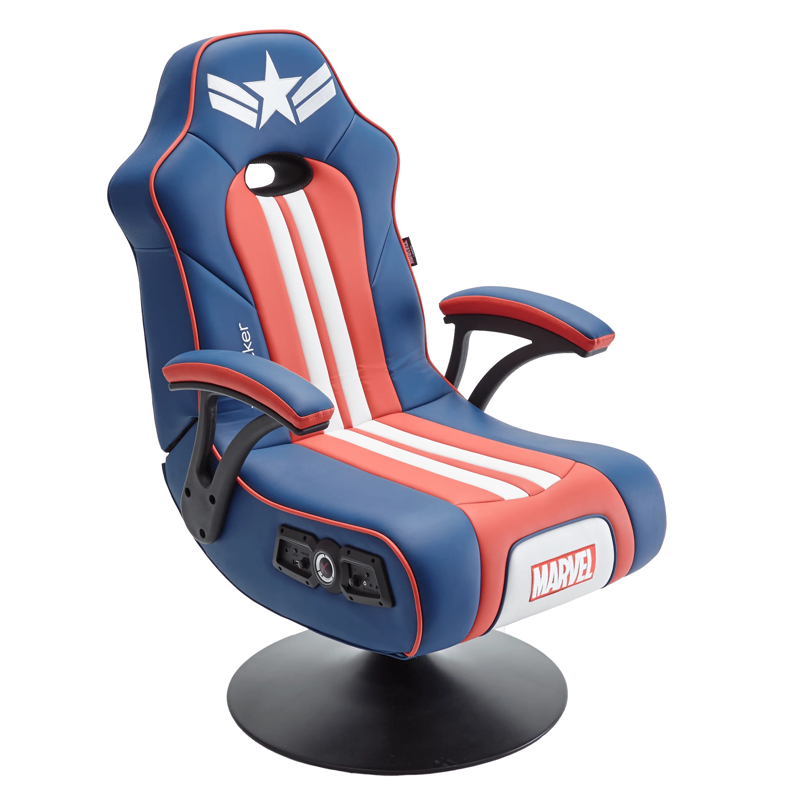 Officially Licensed Marvel™ Elite 2.1 Audio Console Gaming Chair - Captain America