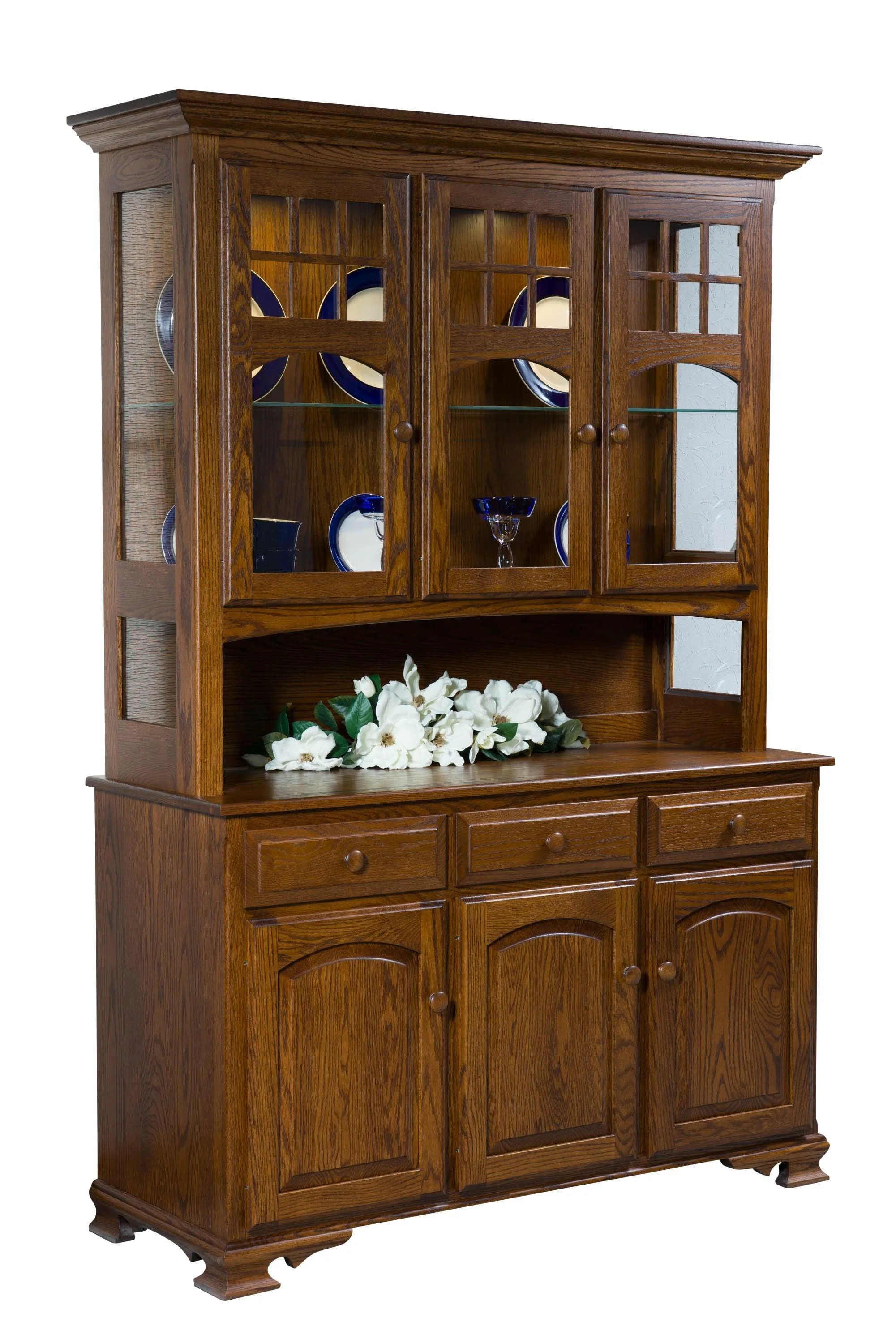 Amish Lagrange Deluxe Three Door Hutch