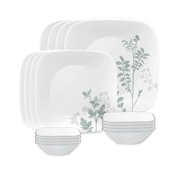Corelle 16 Piece Amalie Dinner Set White