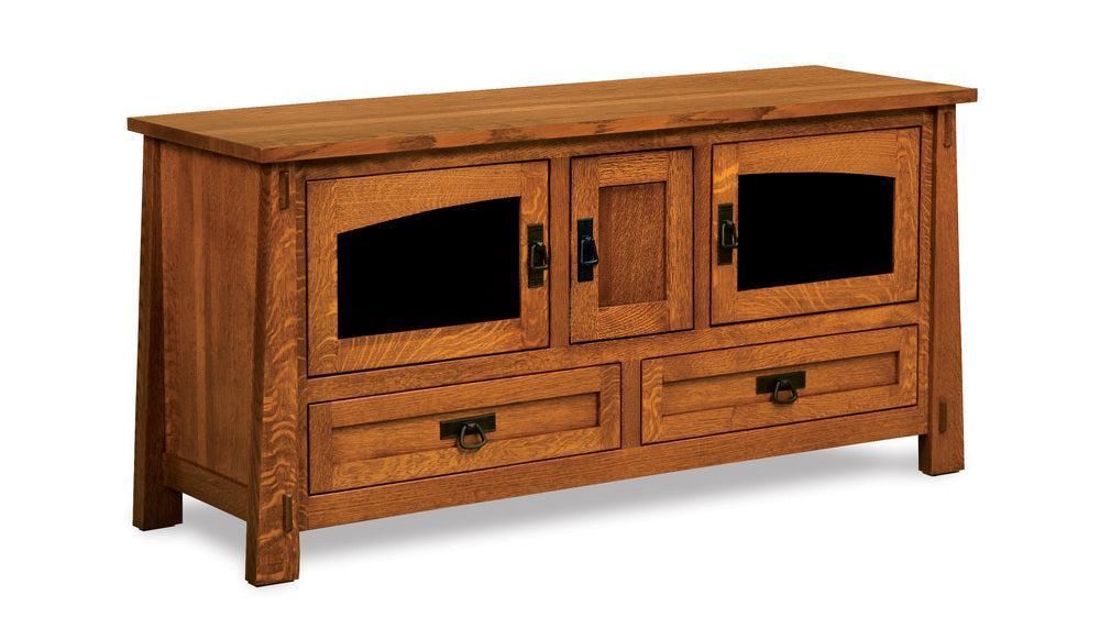Amish Modesto Three Doors and Two Drawers Media Stand