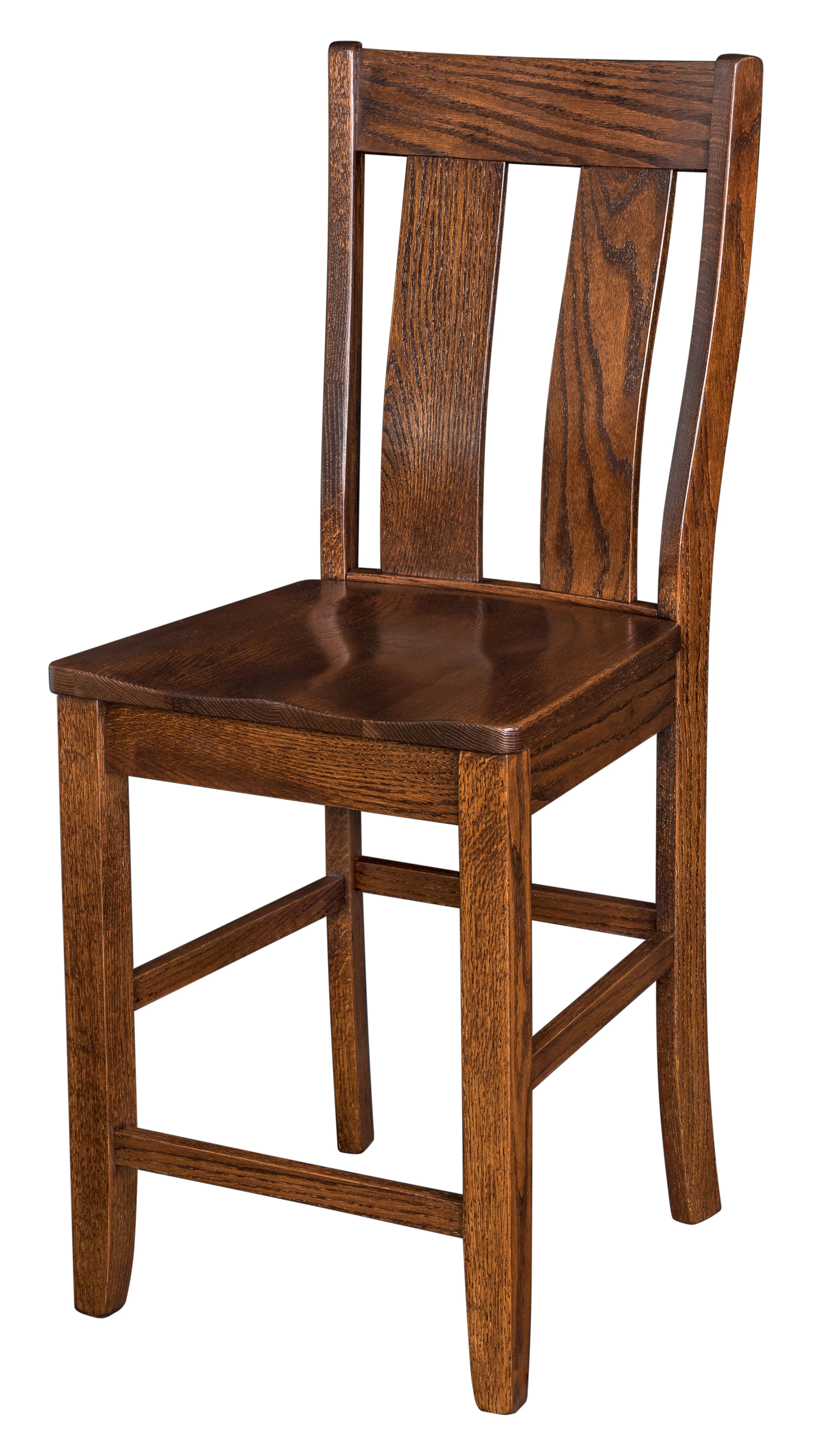 Amish Garrison Stationary Bar Chair - Quick Ship