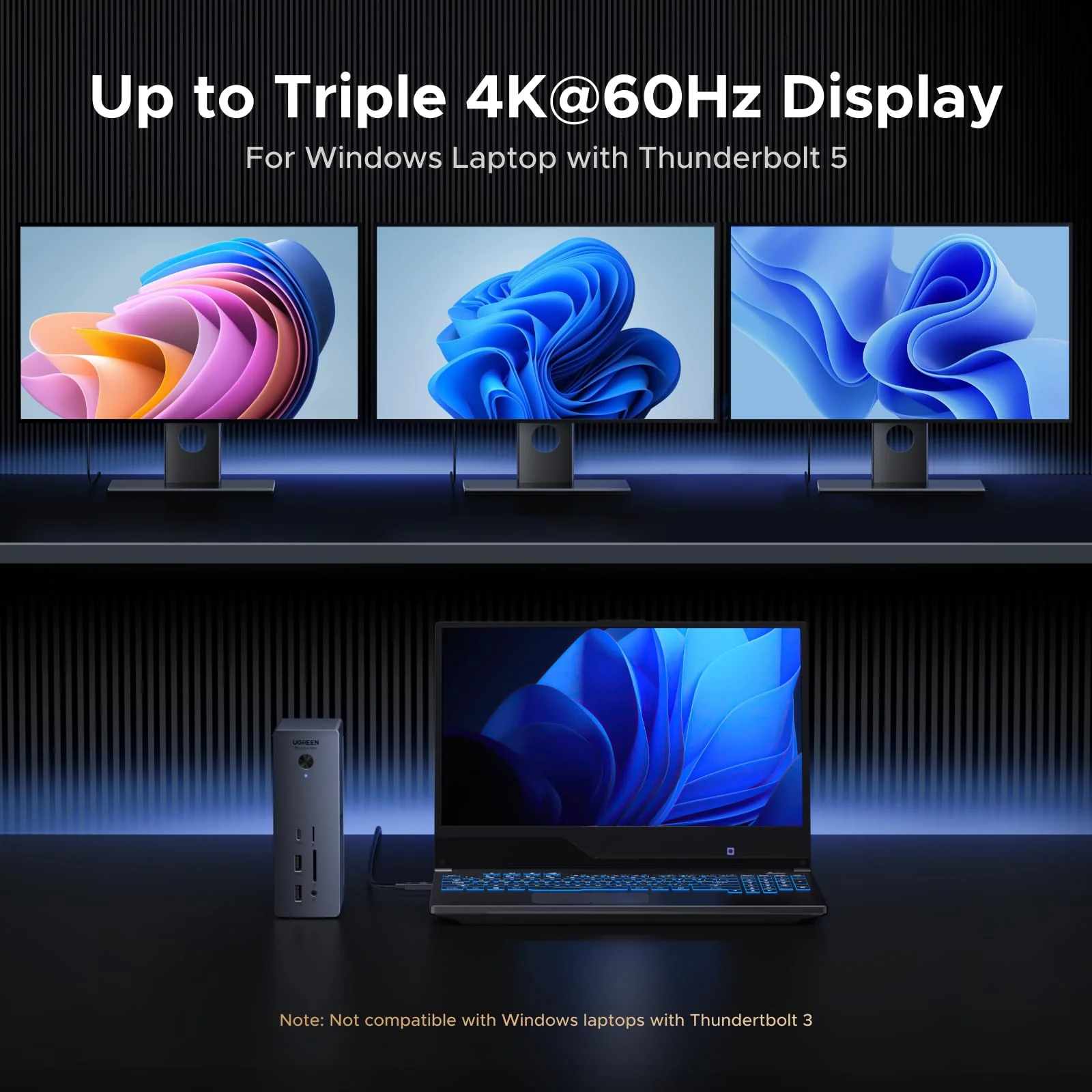 UGREEN Revodok Max Docking Station (Thunderbolt 5, 13-in-1, 8K Display)